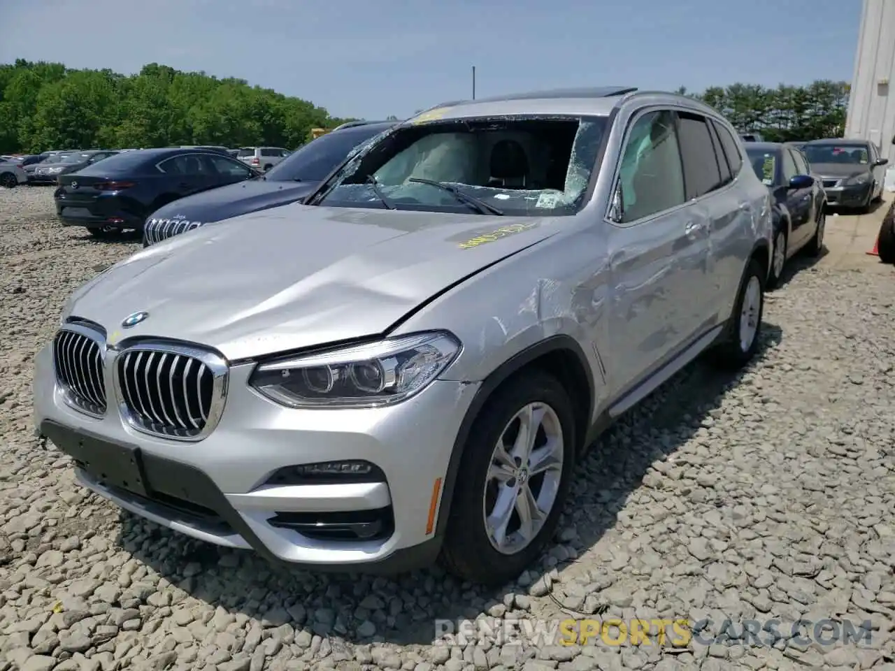 2 Photograph of a damaged car 5UXTY5C02L9D22770 BMW X3 2020