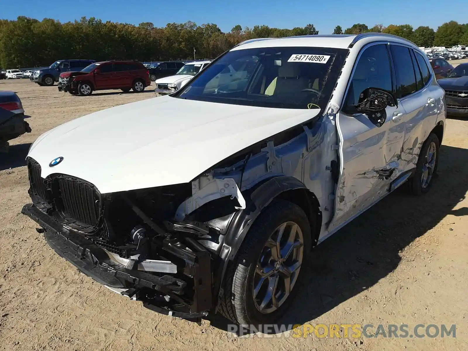 2 Photograph of a damaged car 5UXTY5C02L9D58653 BMW X3 2020