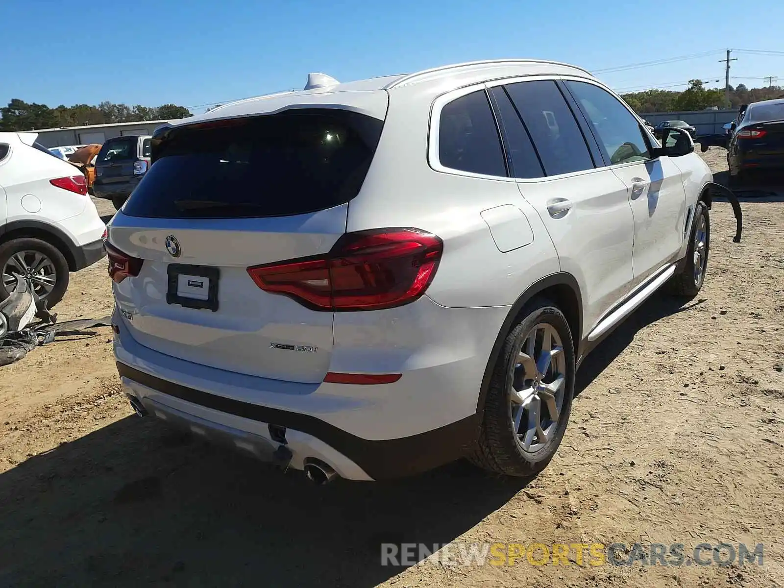 4 Фотография поврежденного автомобиля 5UXTY5C02L9D58653 BMW X3 2020