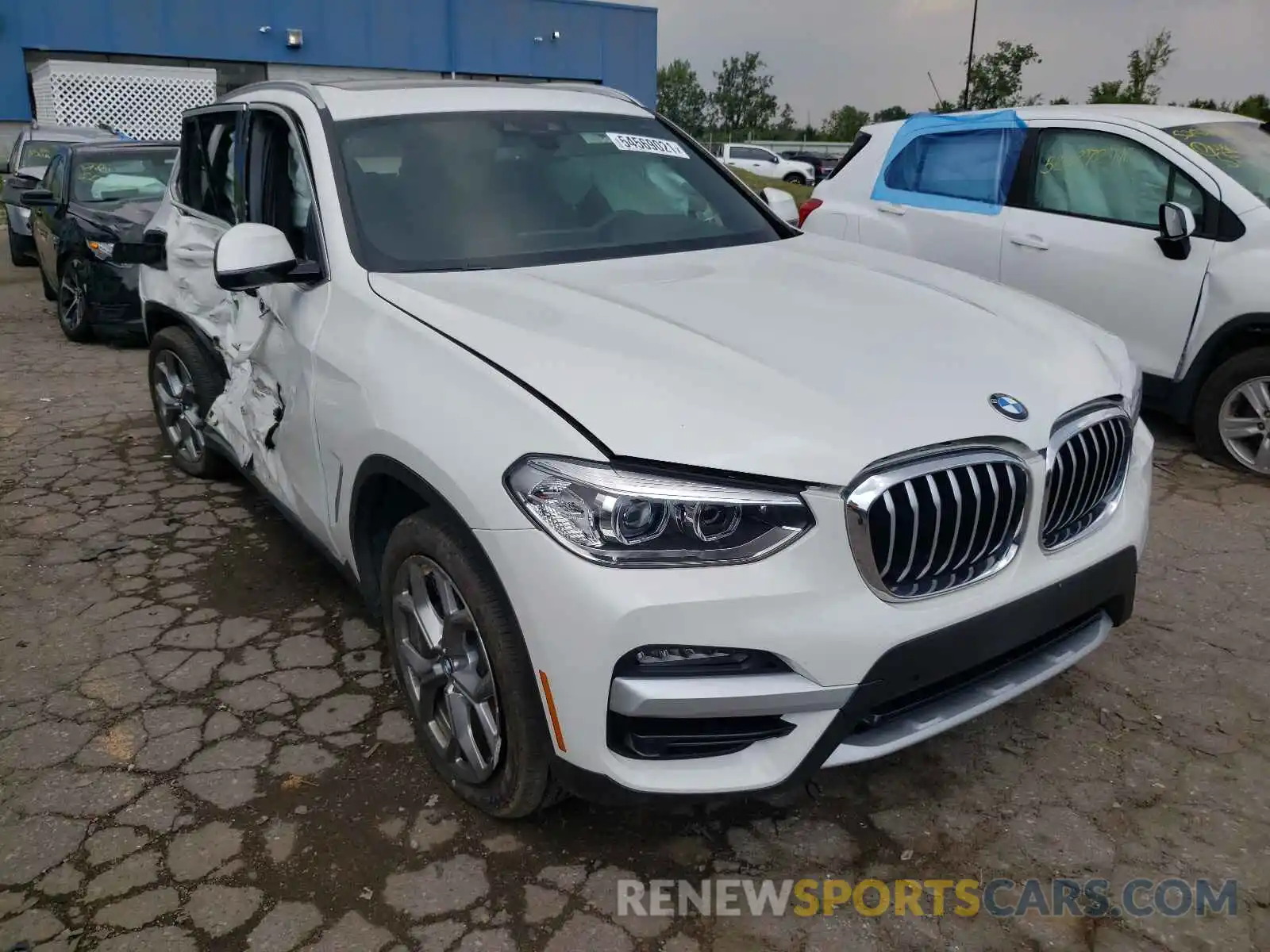 1 Photograph of a damaged car 5UXTY5C02L9D66574 BMW X3 2020