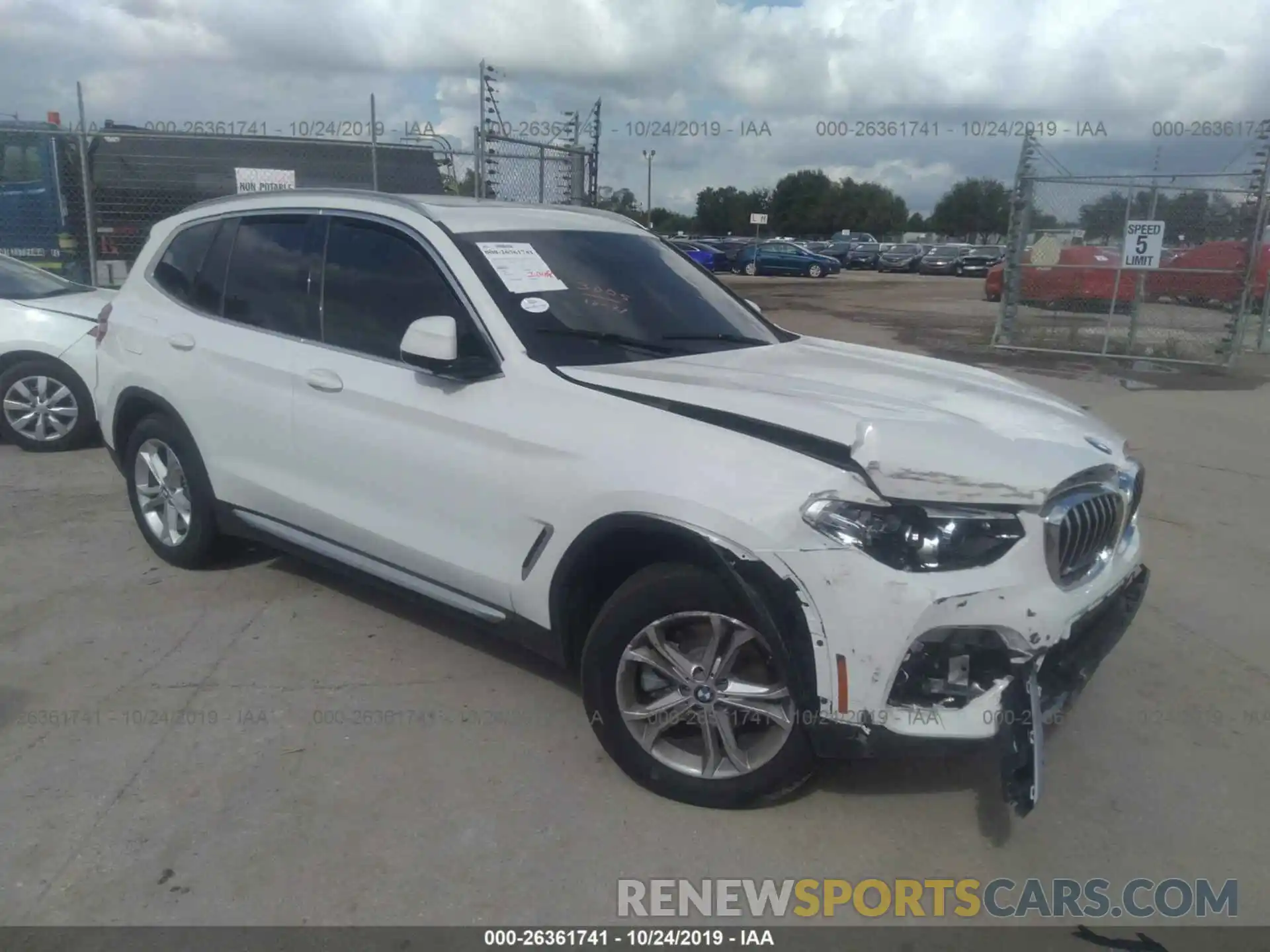 1 Фотография поврежденного автомобиля 5UXTY5C02LLT31887 BMW X3 2020