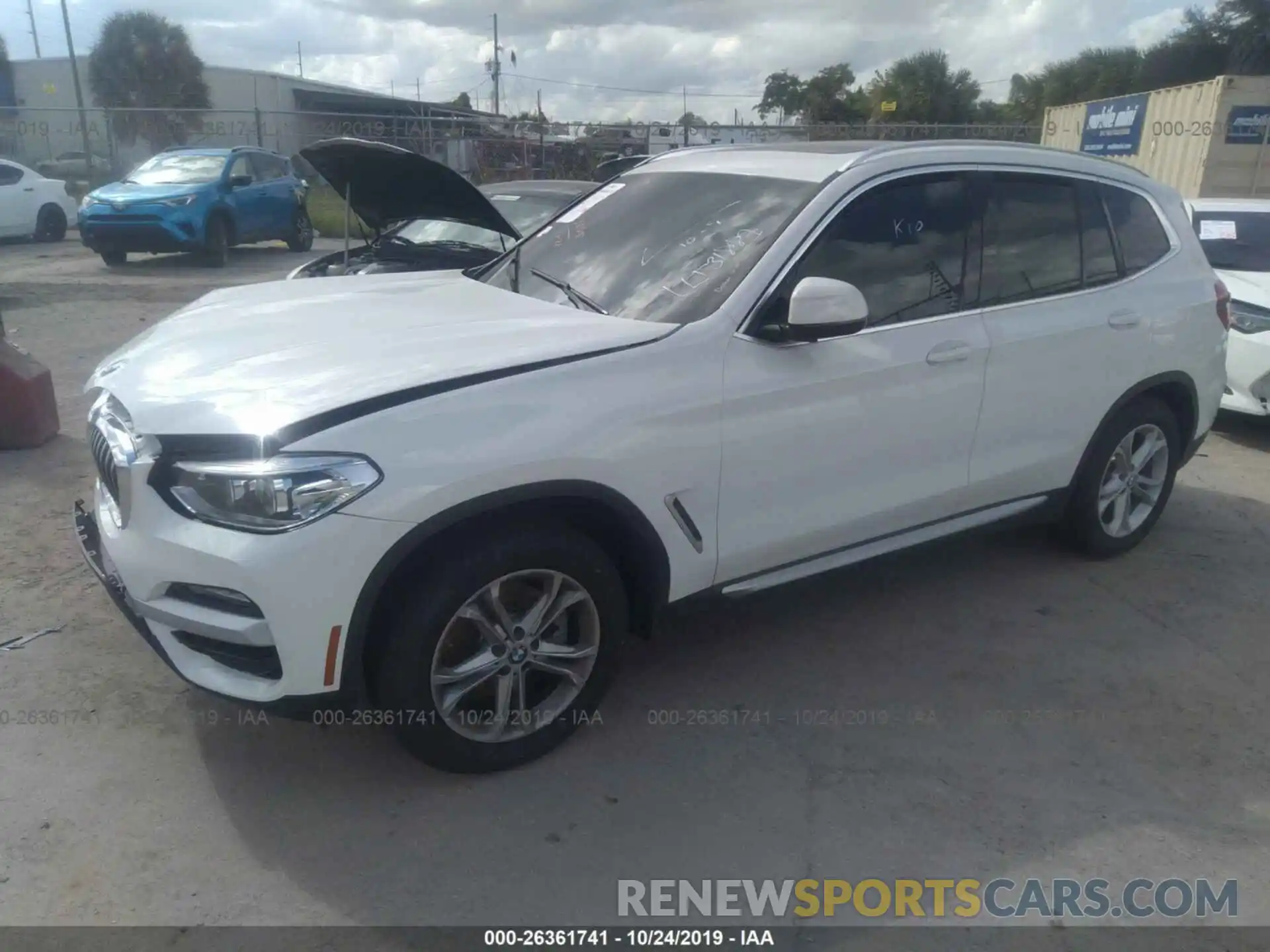 2 Photograph of a damaged car 5UXTY5C02LLT31887 BMW X3 2020