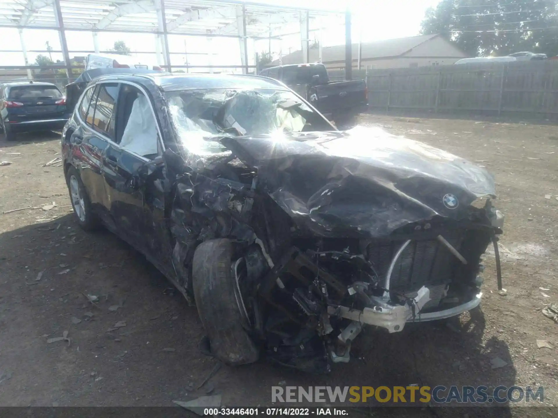 1 Photograph of a damaged car 5UXTY5C02LLT32120 BMW X3 2020