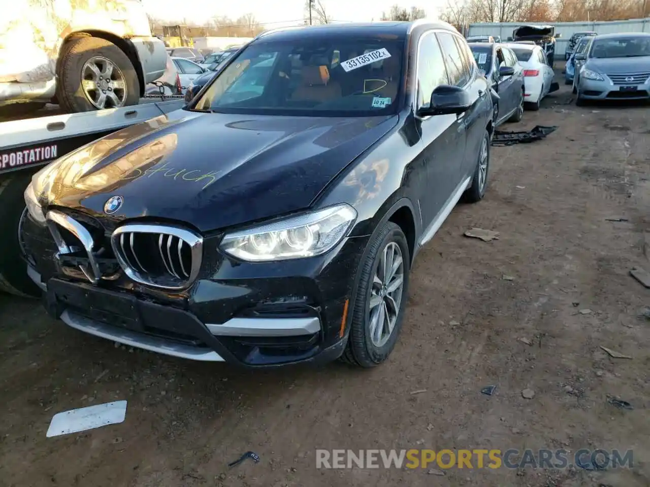 2 Photograph of a damaged car 5UXTY5C02LLT35275 BMW X3 2020