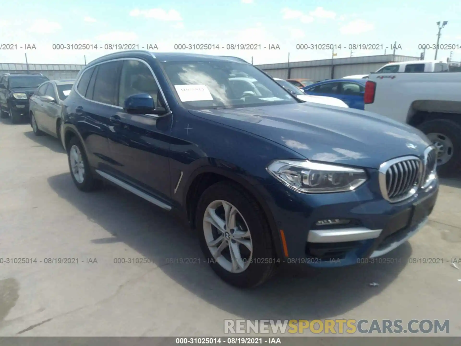 1 Photograph of a damaged car 5UXTY5C02LLT38631 BMW X3 2020