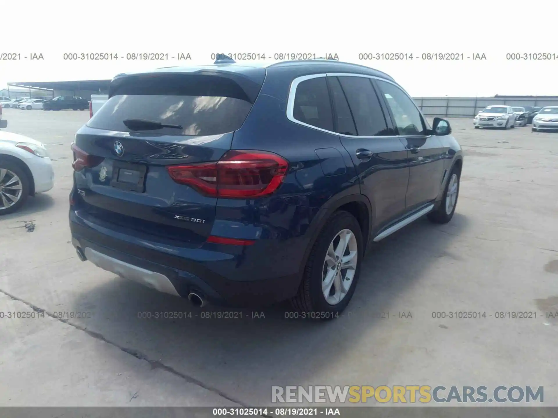 4 Фотография поврежденного автомобиля 5UXTY5C02LLT38631 BMW X3 2020