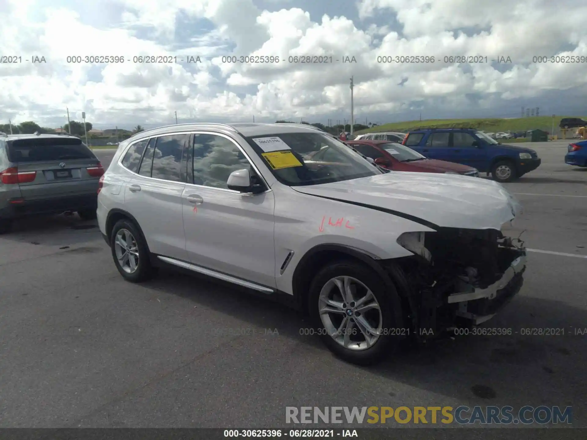 1 Photograph of a damaged car 5UXTY5C03L9B04398 BMW X3 2020