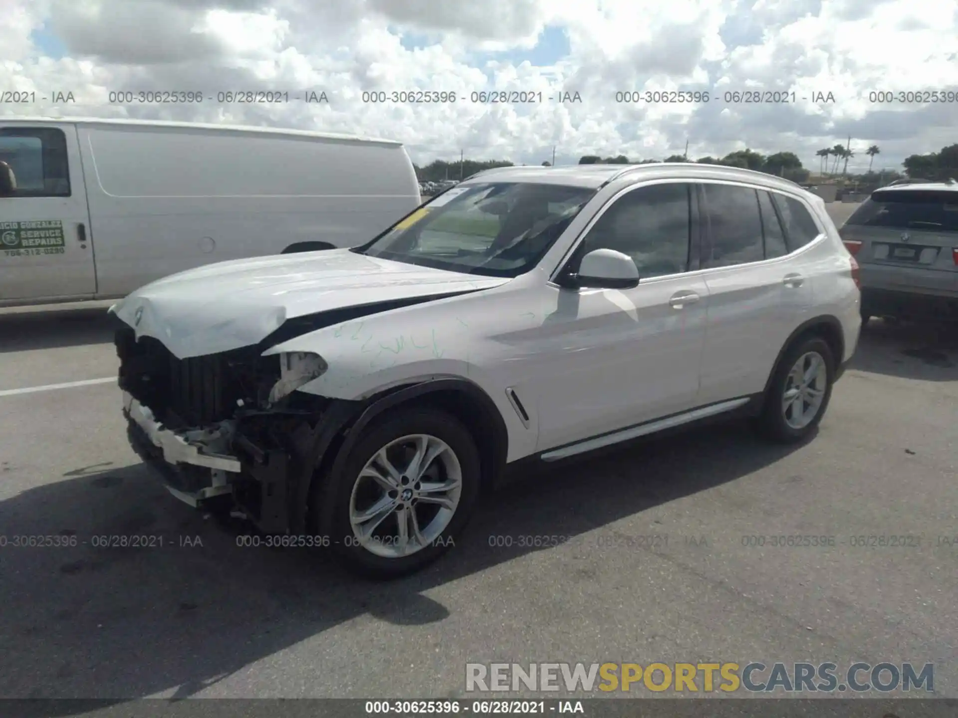 2 Photograph of a damaged car 5UXTY5C03L9B04398 BMW X3 2020