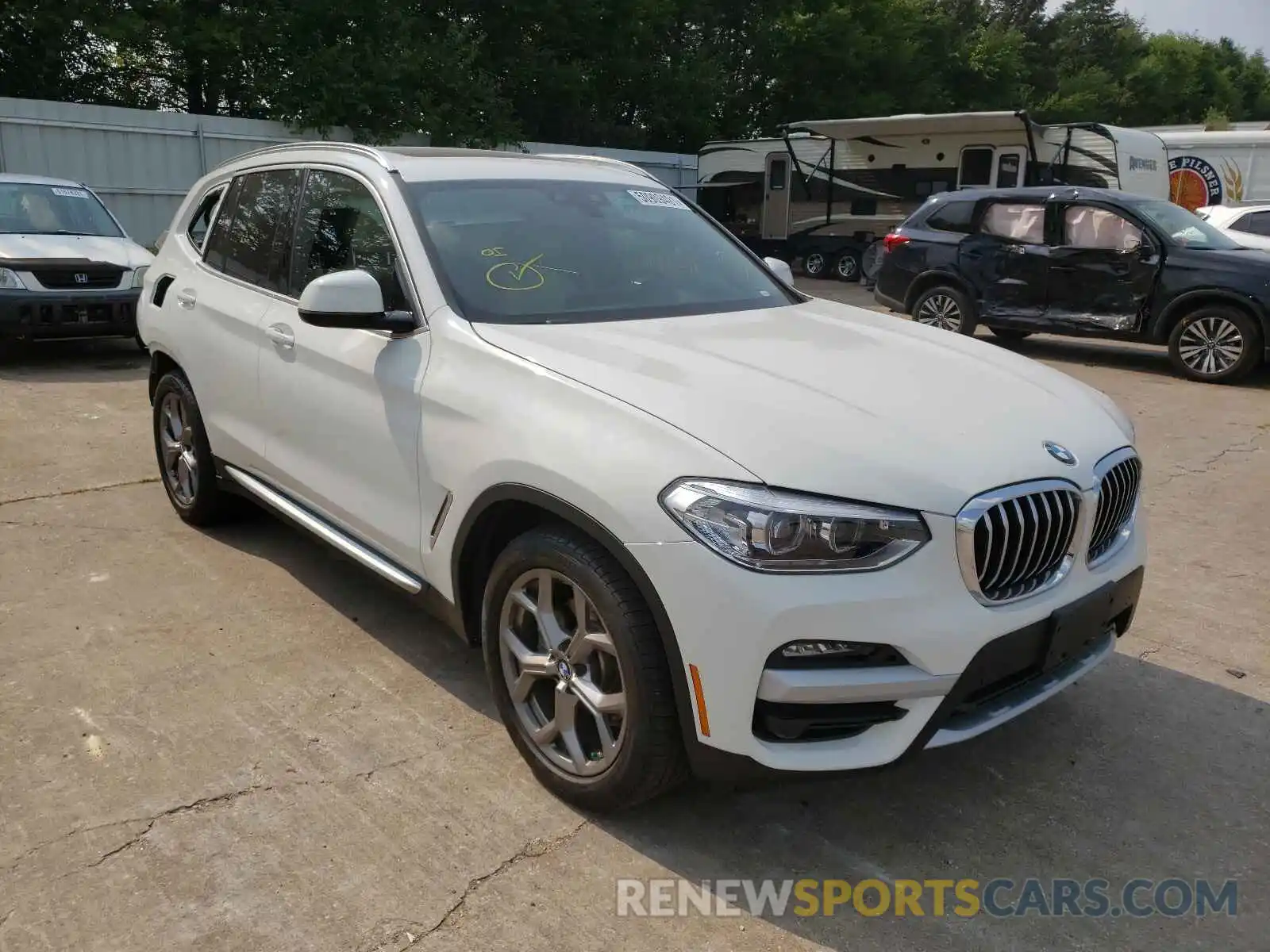 1 Photograph of a damaged car 5UXTY5C03L9B17586 BMW X3 2020