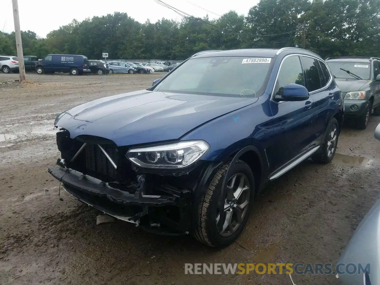 2 Photograph of a damaged car 5UXTY5C03L9B74466 BMW X3 2020