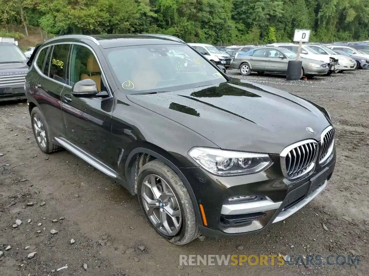 1 Photograph of a damaged car 5UXTY5C03L9B82566 BMW X3 2020