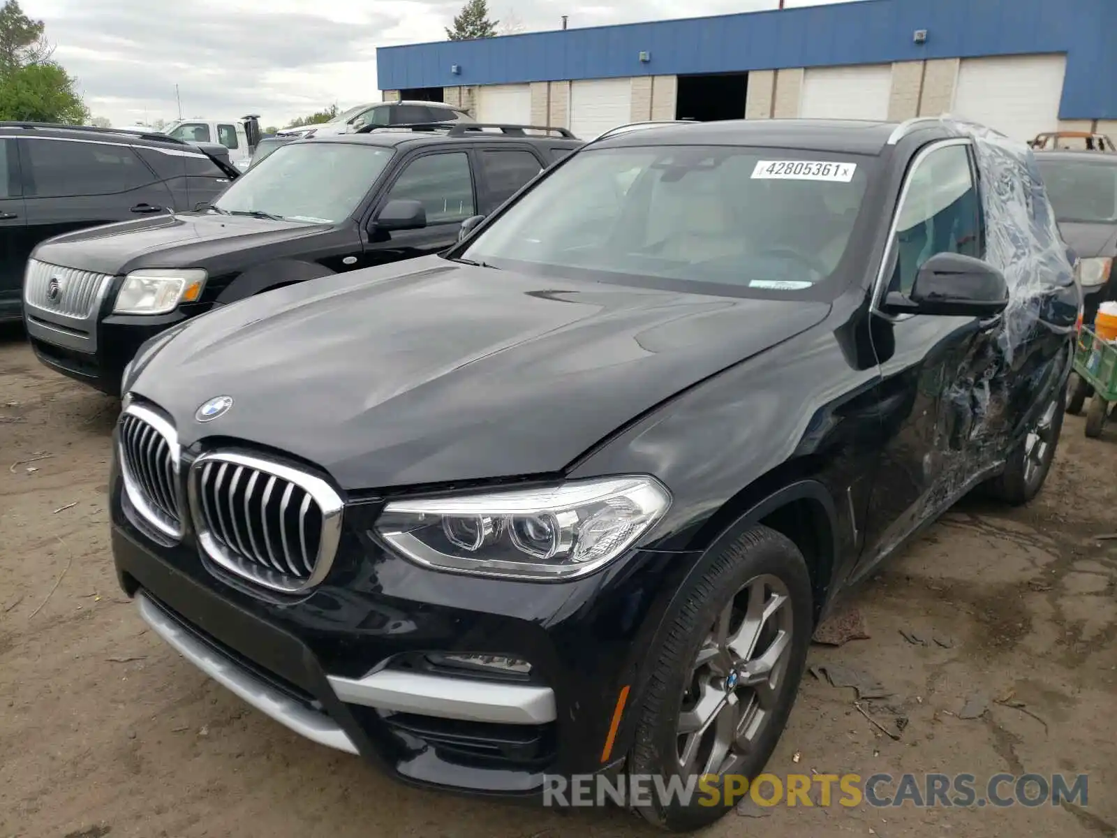 2 Фотография поврежденного автомобиля 5UXTY5C03L9C45939 BMW X3 2020