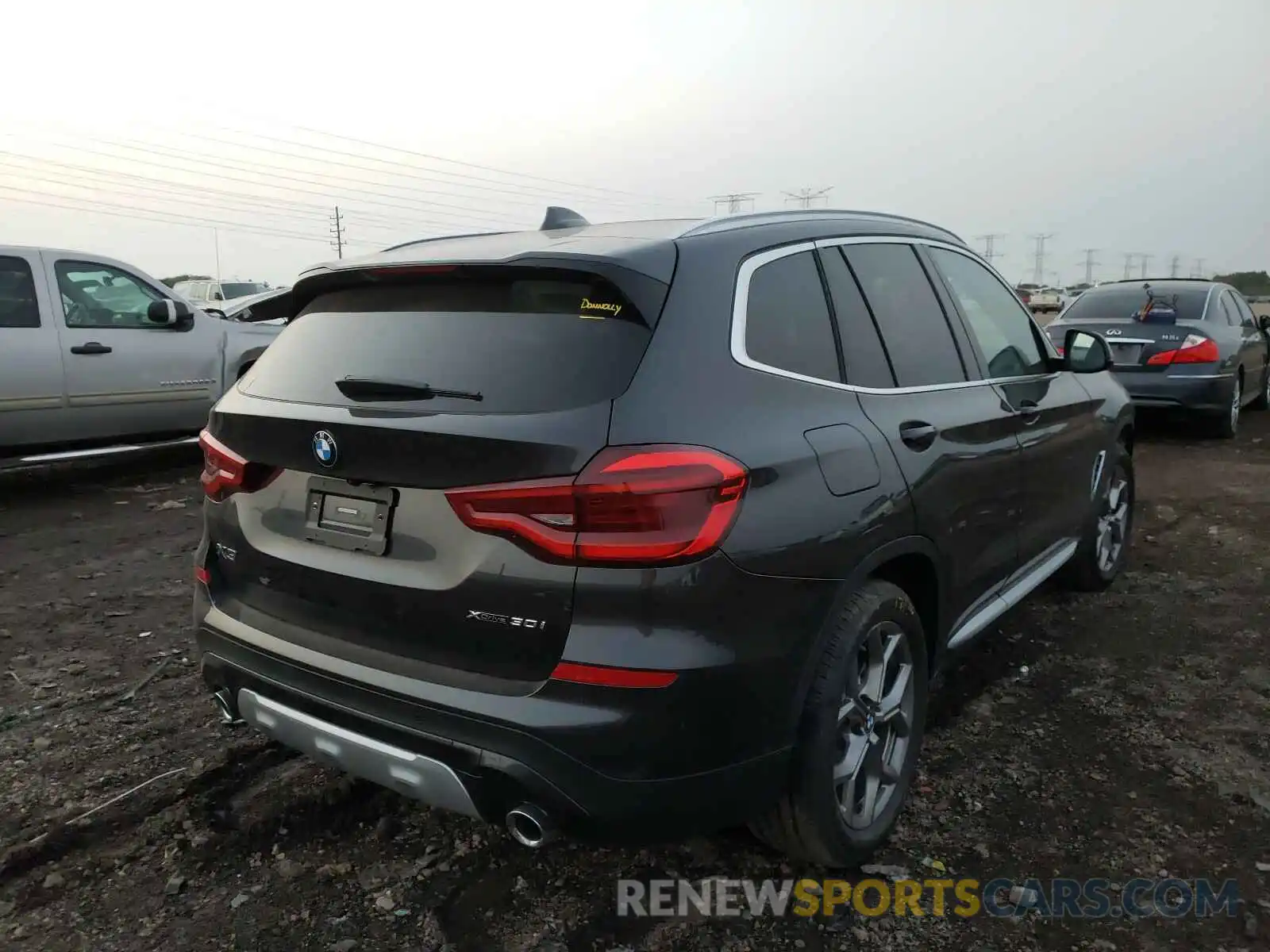 4 Фотография поврежденного автомобиля 5UXTY5C03L9D63053 BMW X3 2020