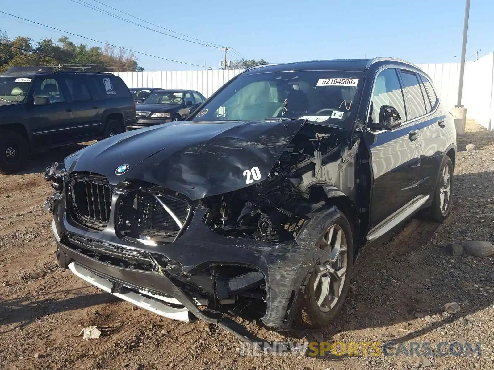 2 Photograph of a damaged car 5UXTY5C03L9D69709 BMW X3 2020