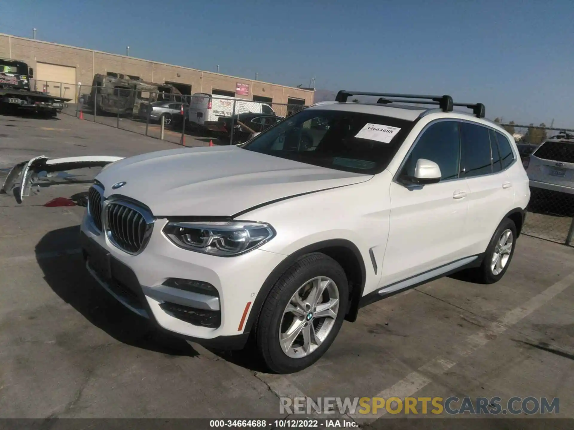 2 Photograph of a damaged car 5UXTY5C03LLE55749 BMW X3 2020