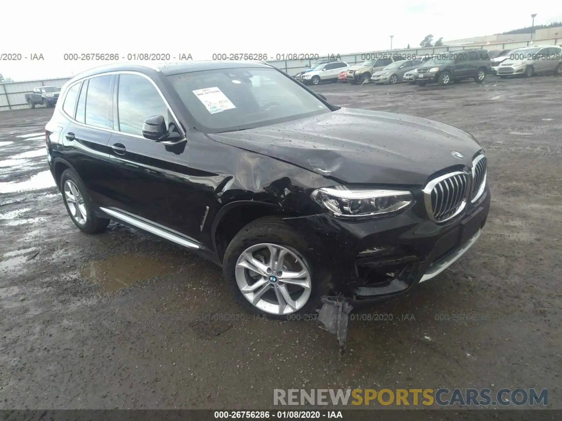 1 Фотография поврежденного автомобиля 5UXTY5C03LLE58151 BMW X3 2020