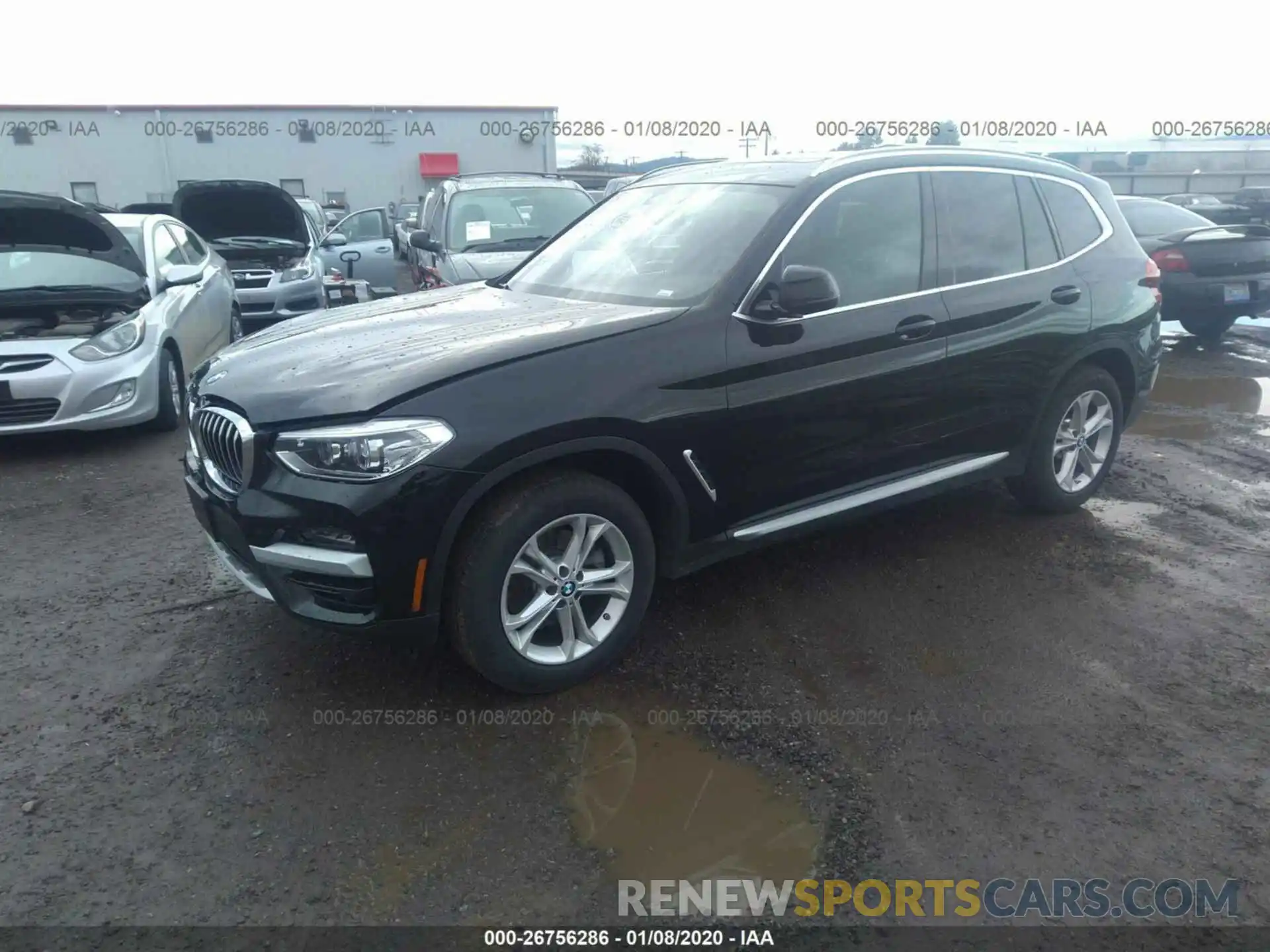 2 Фотография поврежденного автомобиля 5UXTY5C03LLE58151 BMW X3 2020