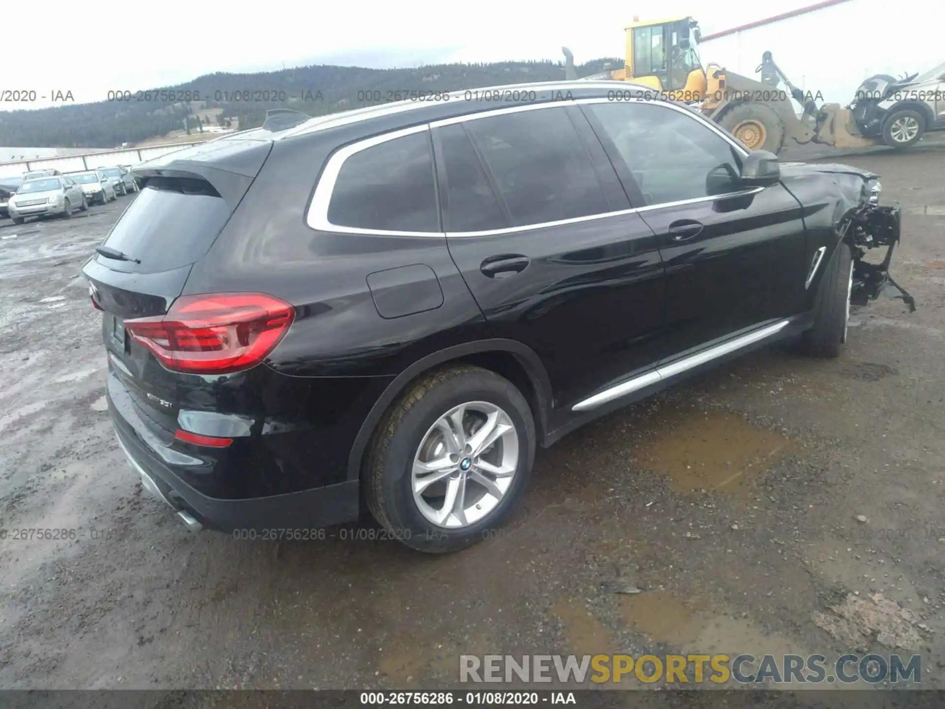 4 Фотография поврежденного автомобиля 5UXTY5C03LLE58151 BMW X3 2020