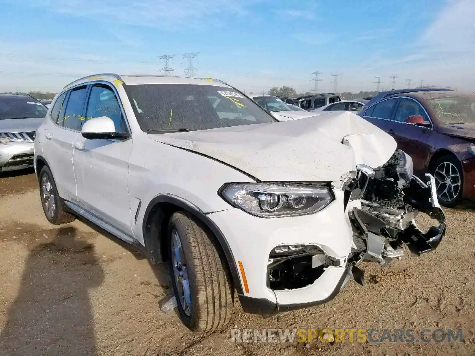 1 Photograph of a damaged car 5UXTY5C03LLT32482 BMW X3 2020