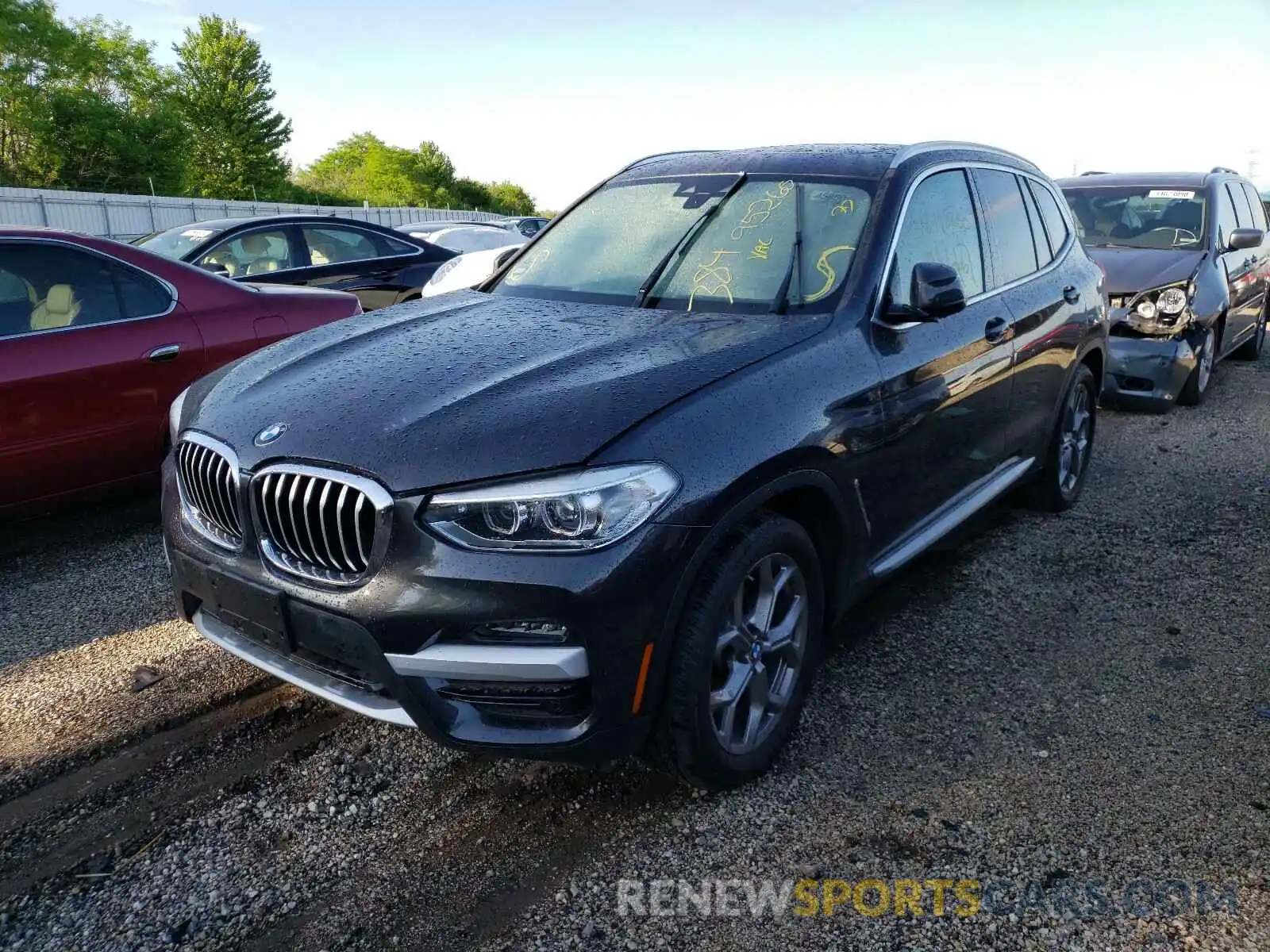 2 Photograph of a damaged car 5UXTY5C03LLT33051 BMW X3 2020