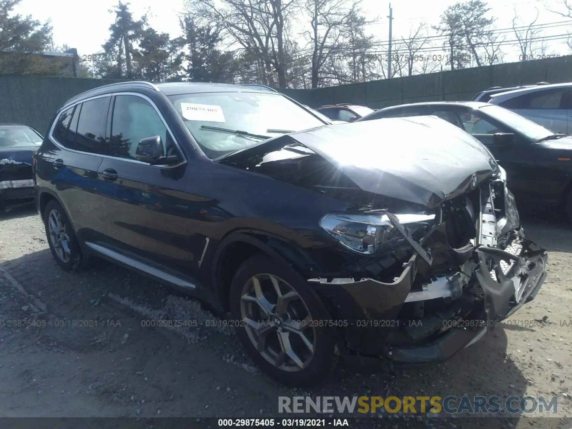 1 Photograph of a damaged car 5UXTY5C03LLT34460 BMW X3 2020