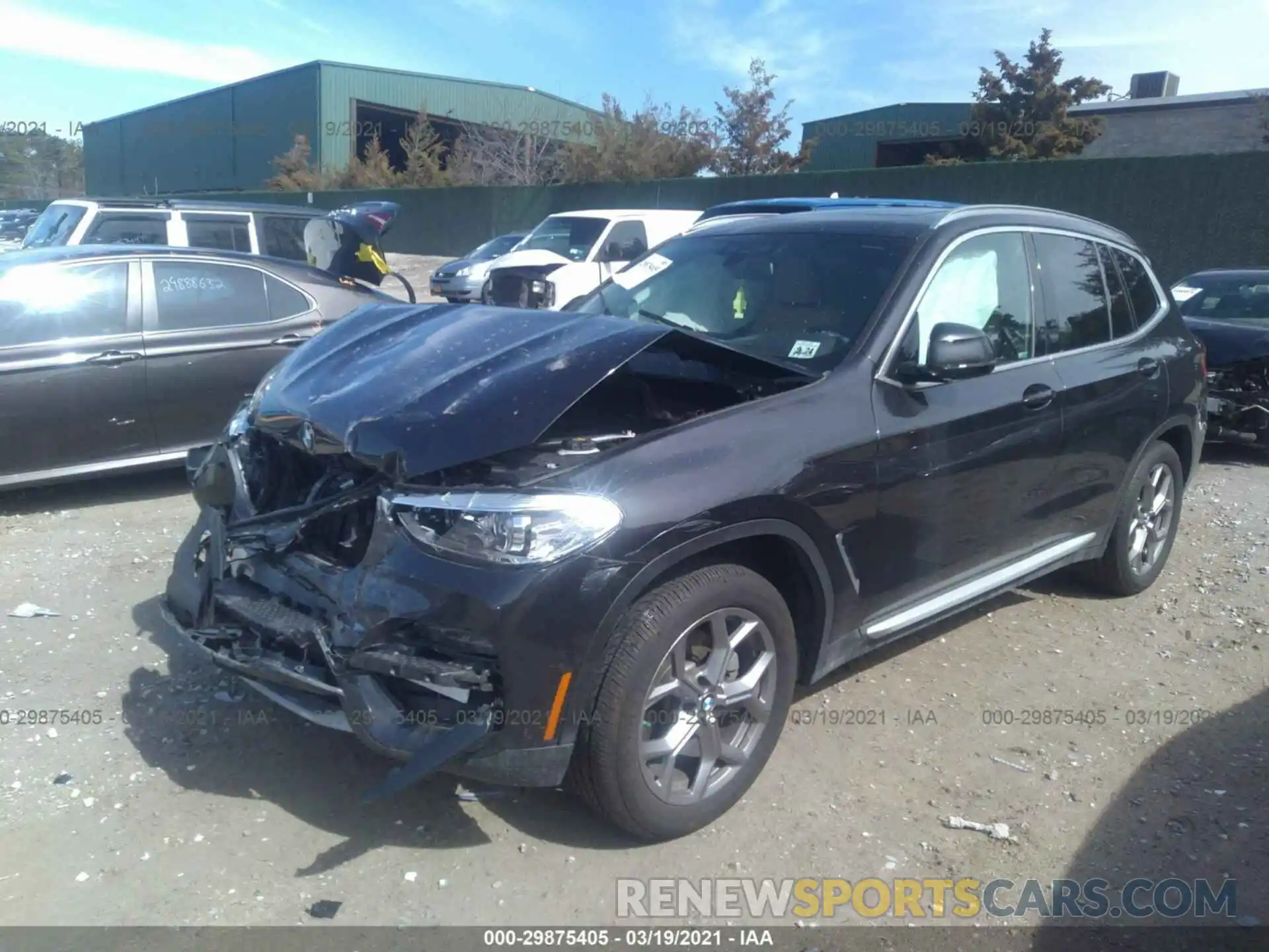 2 Photograph of a damaged car 5UXTY5C03LLT34460 BMW X3 2020