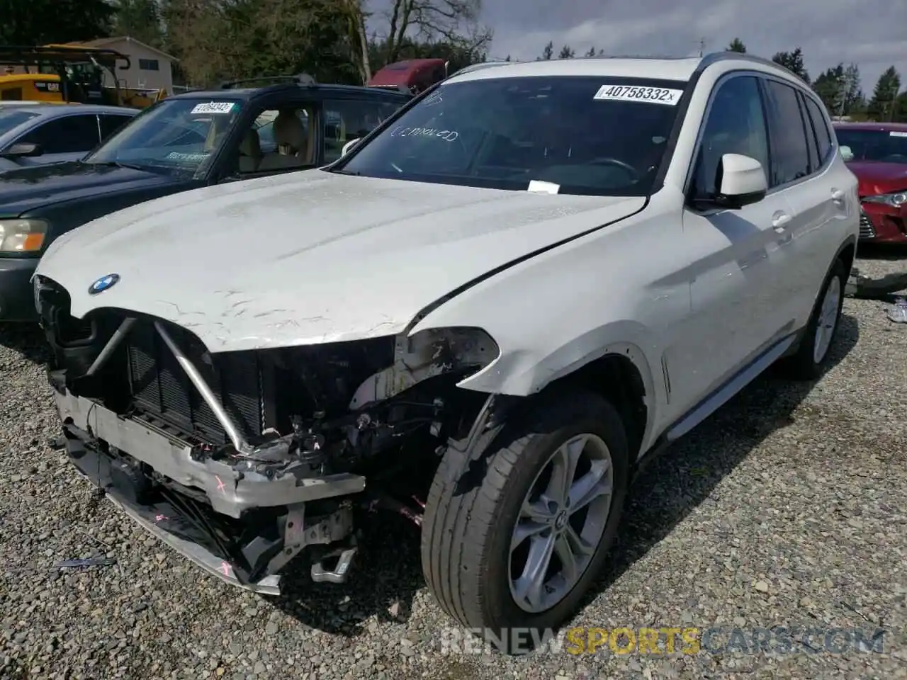 2 Photograph of a damaged car 5UXTY5C03LLT36628 BMW X3 2020