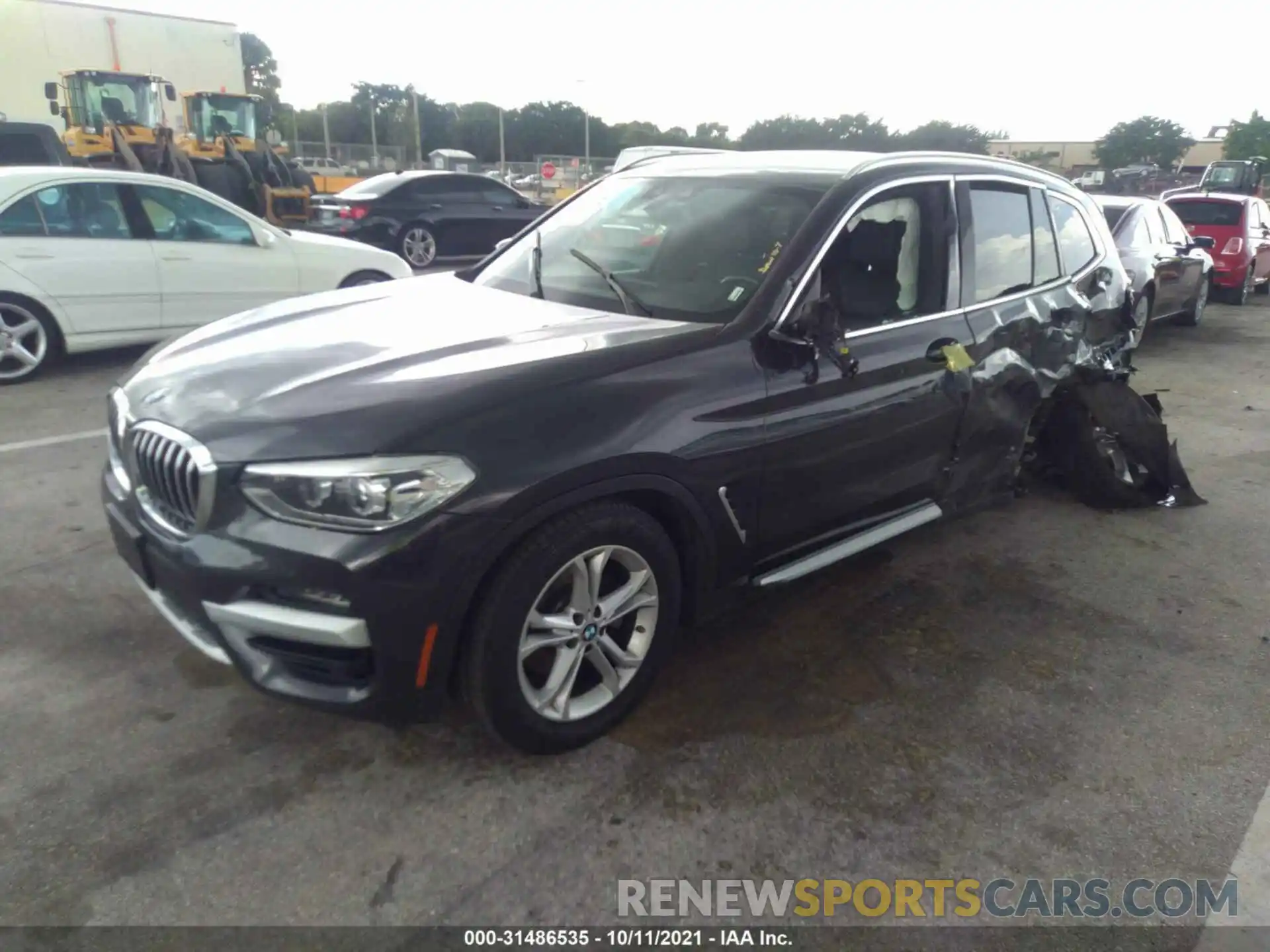 2 Photograph of a damaged car 5UXTY5C03LLT36970 BMW X3 2020