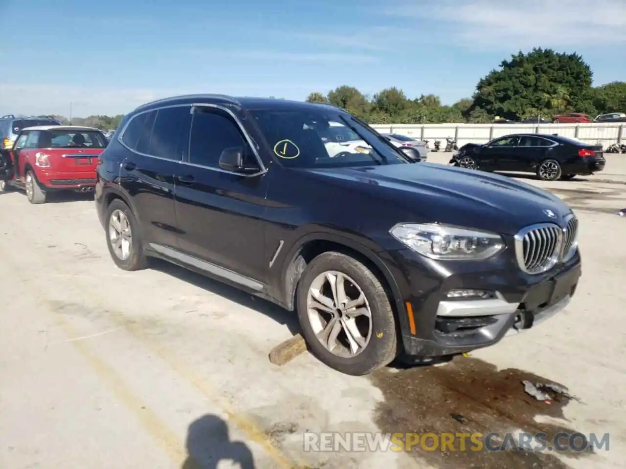 1 Photograph of a damaged car 5UXTY5C03LLT37018 BMW X3 2020