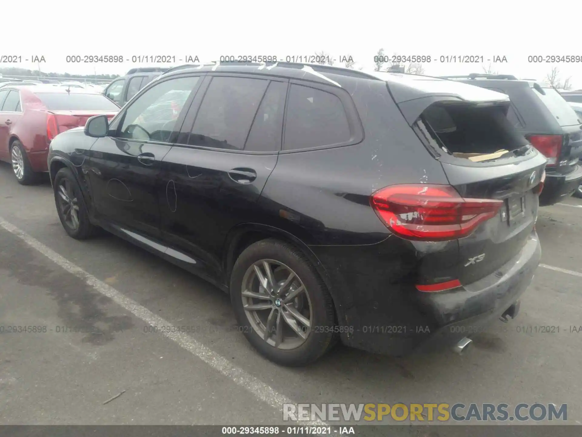 3 Photograph of a damaged car 5UXTY5C04L9B31643 BMW X3 2020