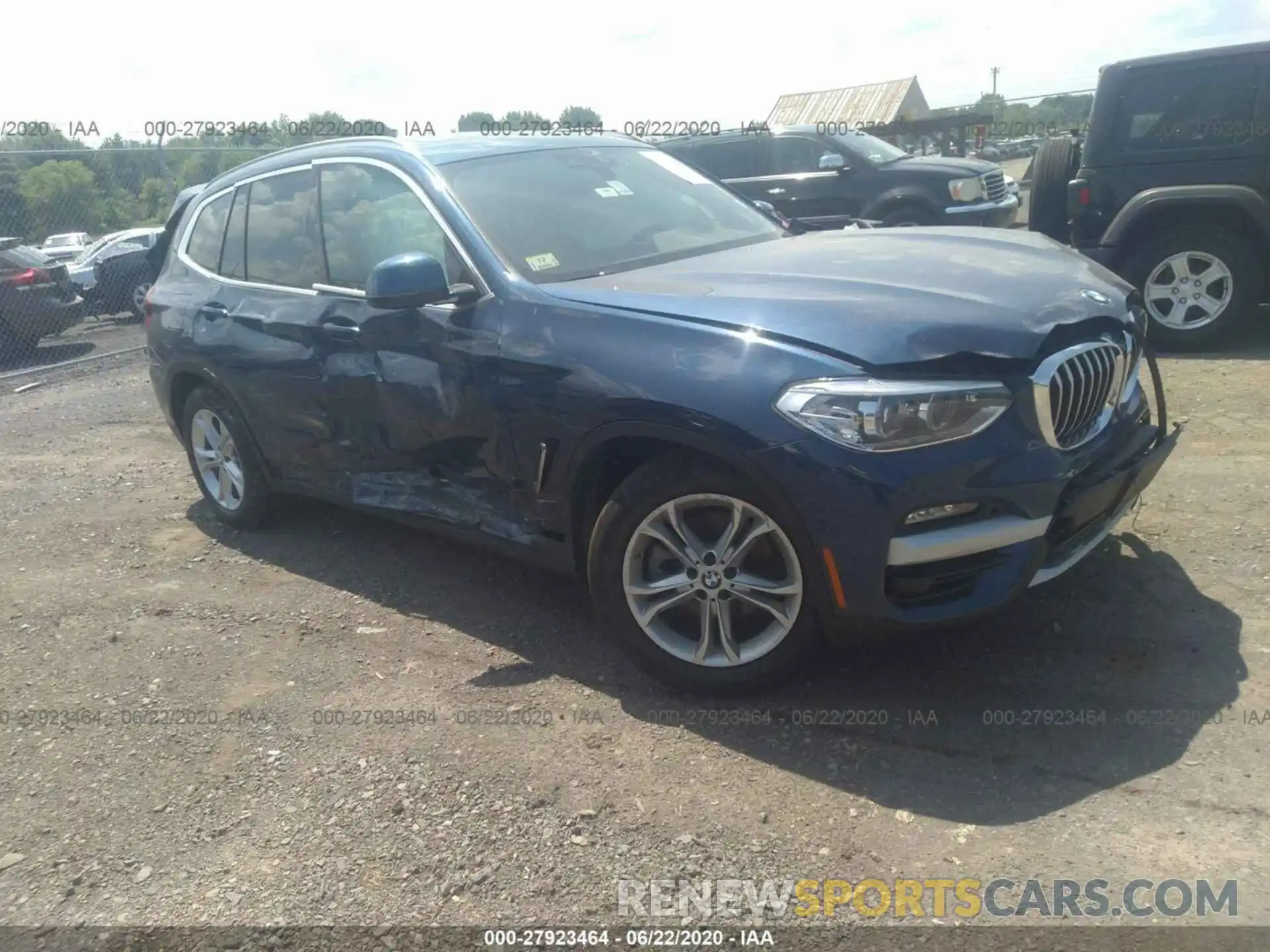 1 Фотография поврежденного автомобиля 5UXTY5C04L9B37829 BMW X3 2020