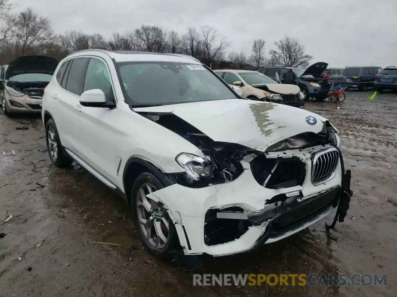 1 Photograph of a damaged car 5UXTY5C04L9B52766 BMW X3 2020