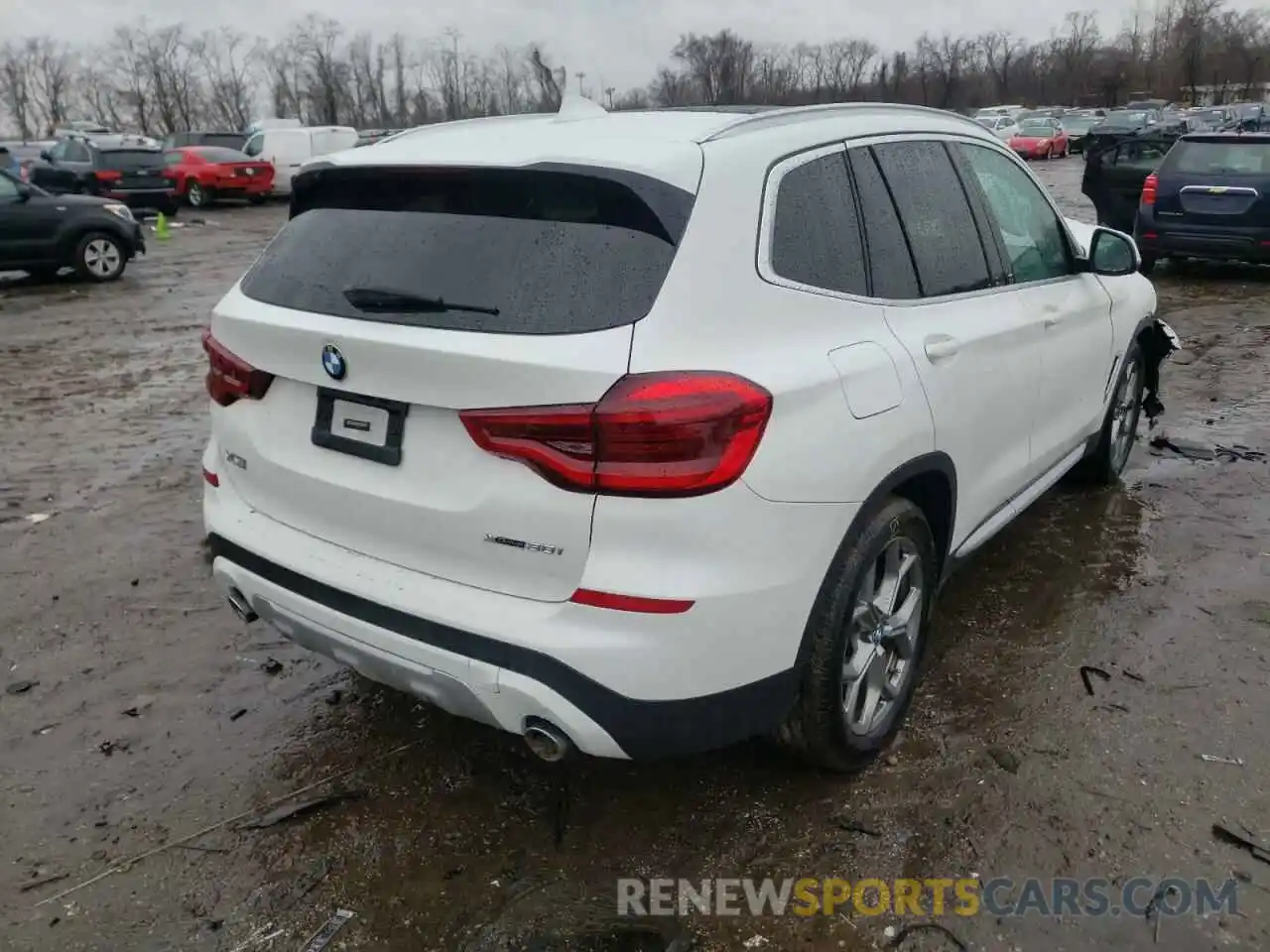 4 Фотография поврежденного автомобиля 5UXTY5C04L9B52766 BMW X3 2020