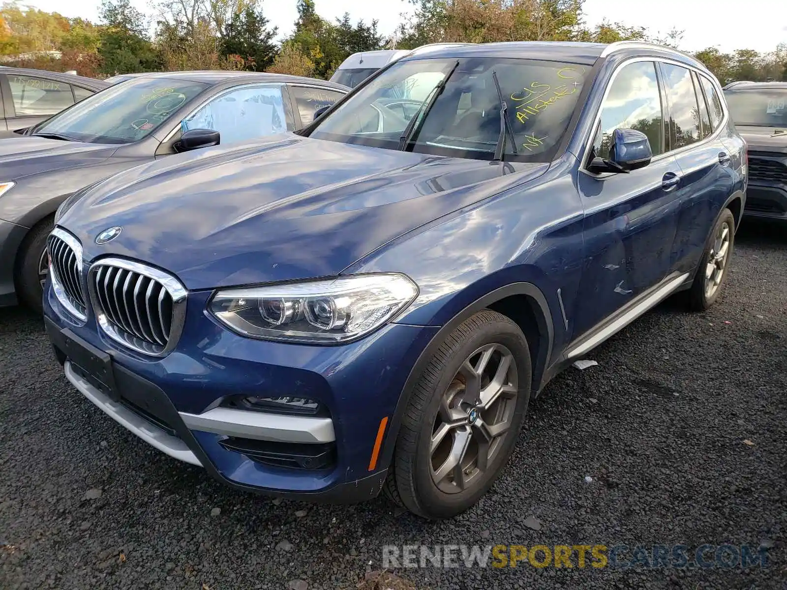 2 Photograph of a damaged car 5UXTY5C04L9B82348 BMW X3 2020