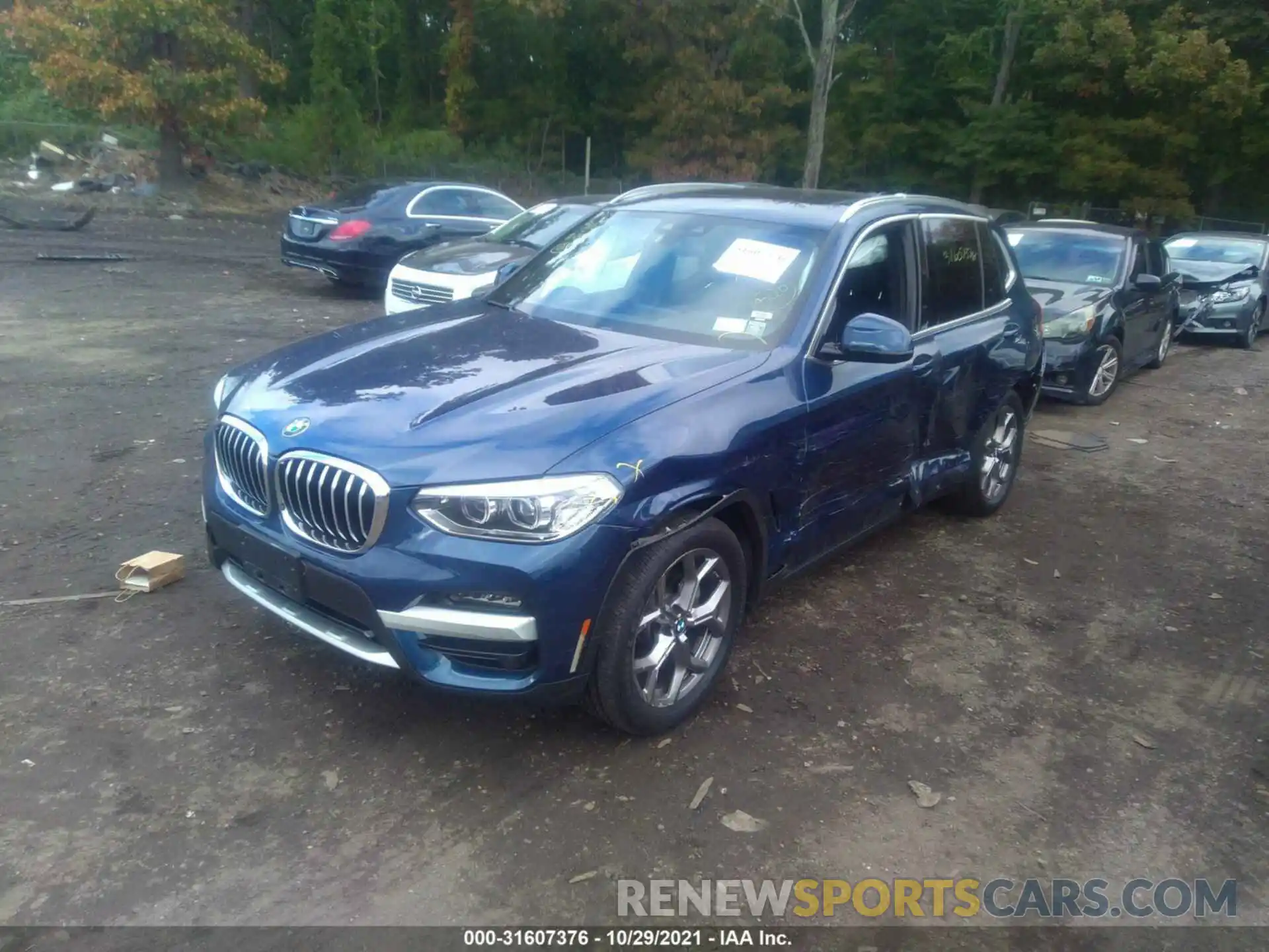 2 Фотография поврежденного автомобиля 5UXTY5C04L9B82527 BMW X3 2020