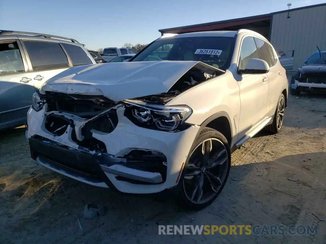 2 Photograph of a damaged car 5UXTY5C04L9C19110 BMW X3 2020