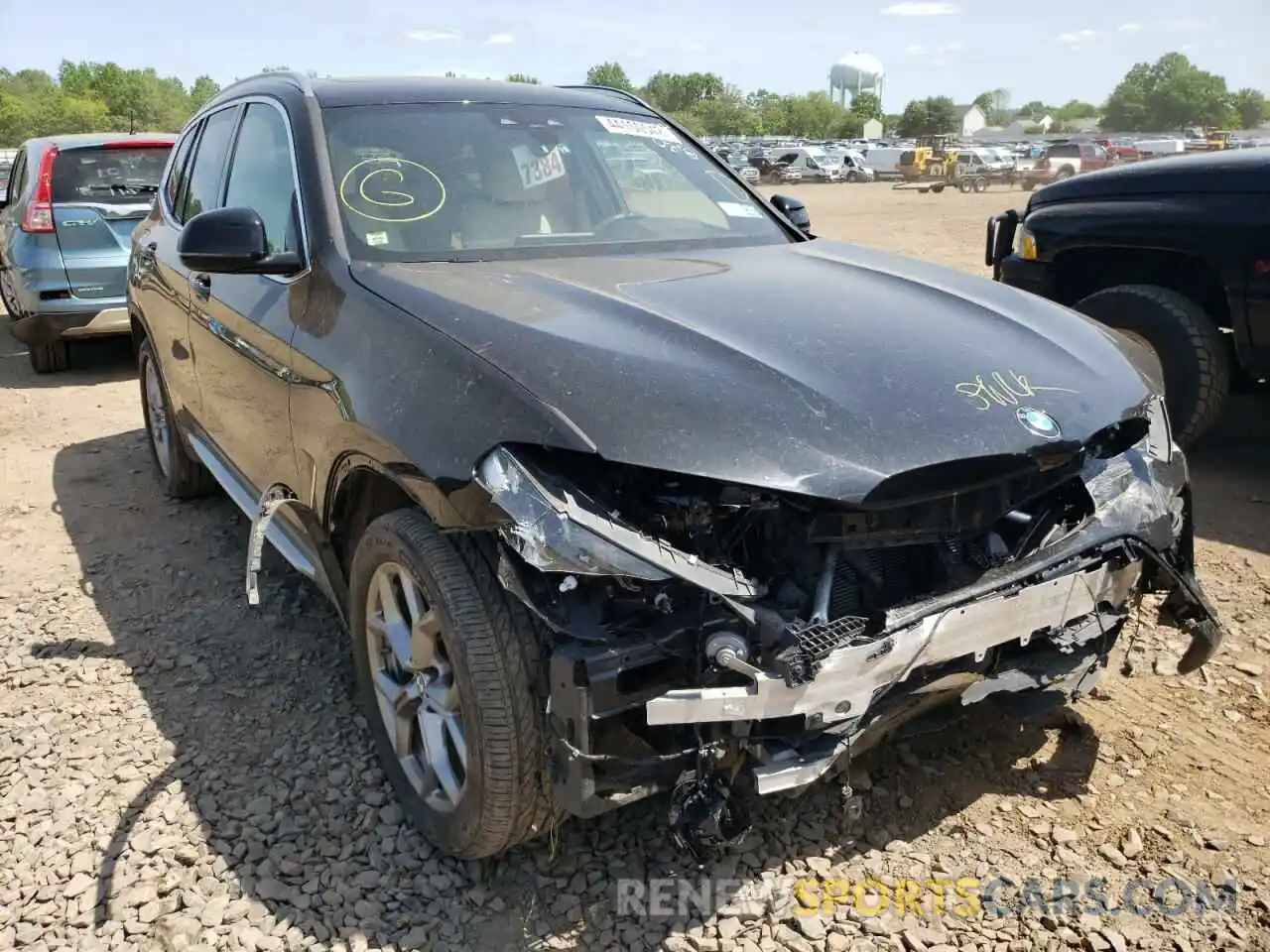 1 Photograph of a damaged car 5UXTY5C04L9C63155 BMW X3 2020