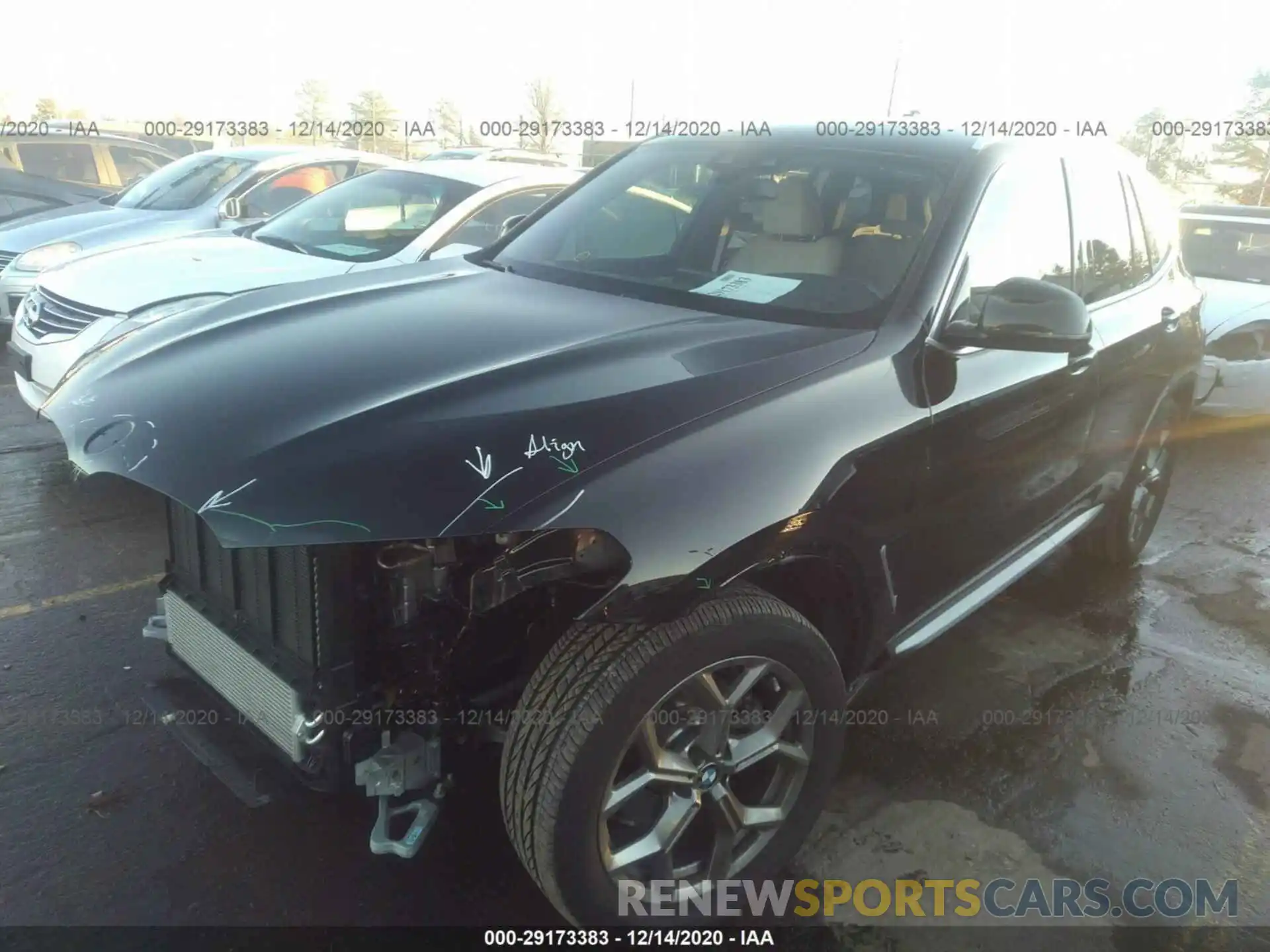 2 Photograph of a damaged car 5UXTY5C04L9D14119 BMW X3 2020