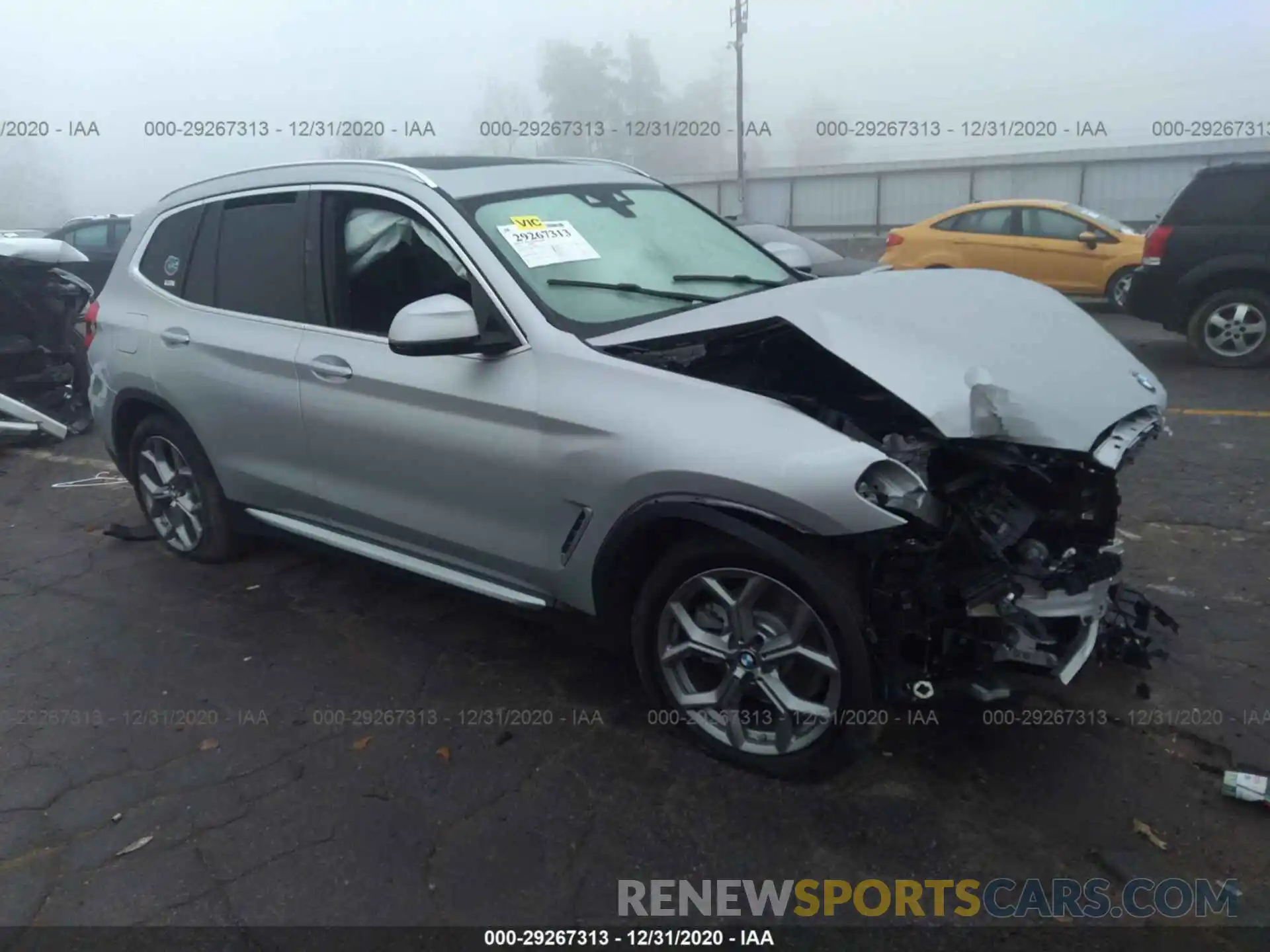 1 Photograph of a damaged car 5UXTY5C04L9D28392 BMW X3 2020