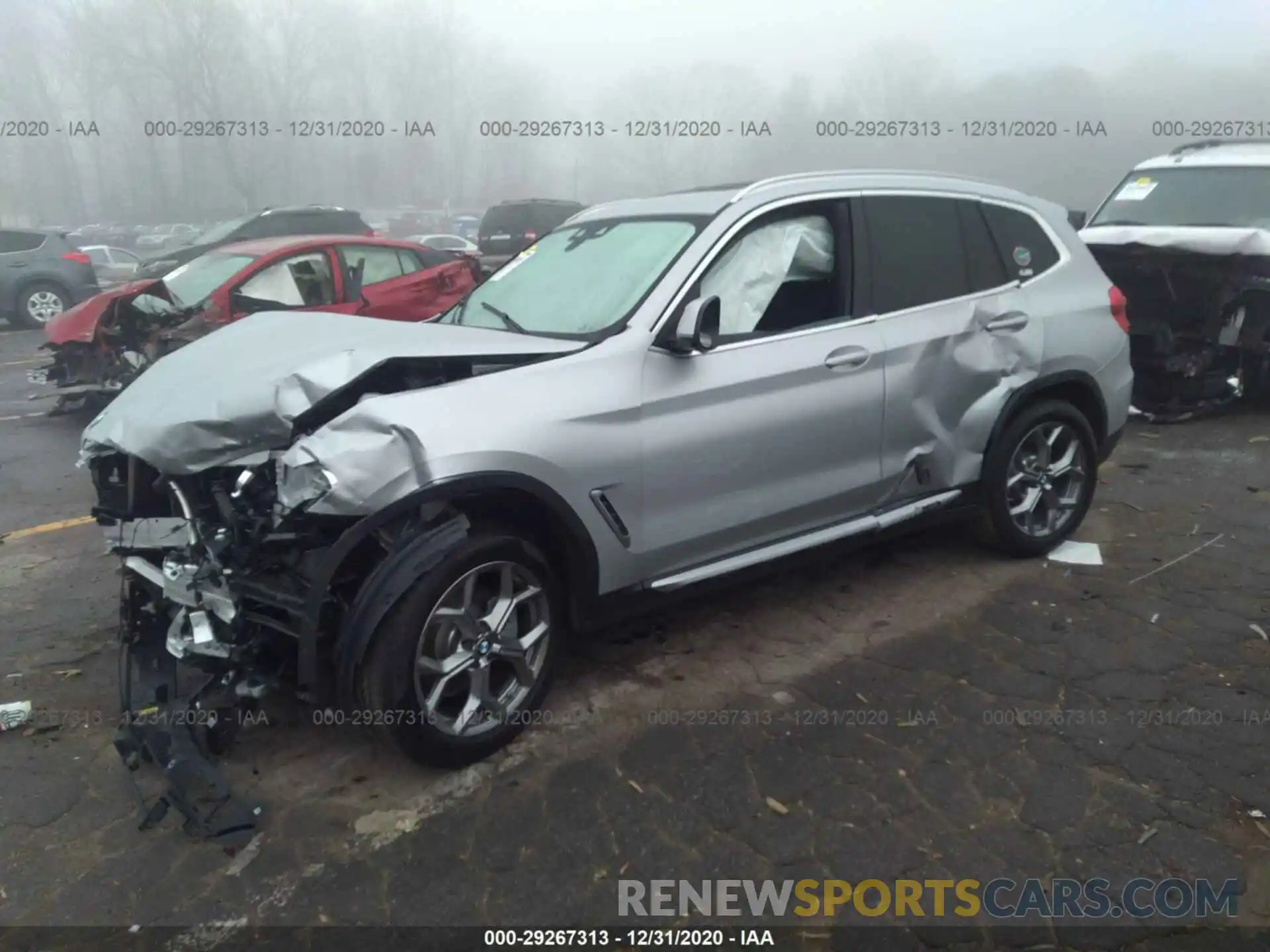 2 Photograph of a damaged car 5UXTY5C04L9D28392 BMW X3 2020