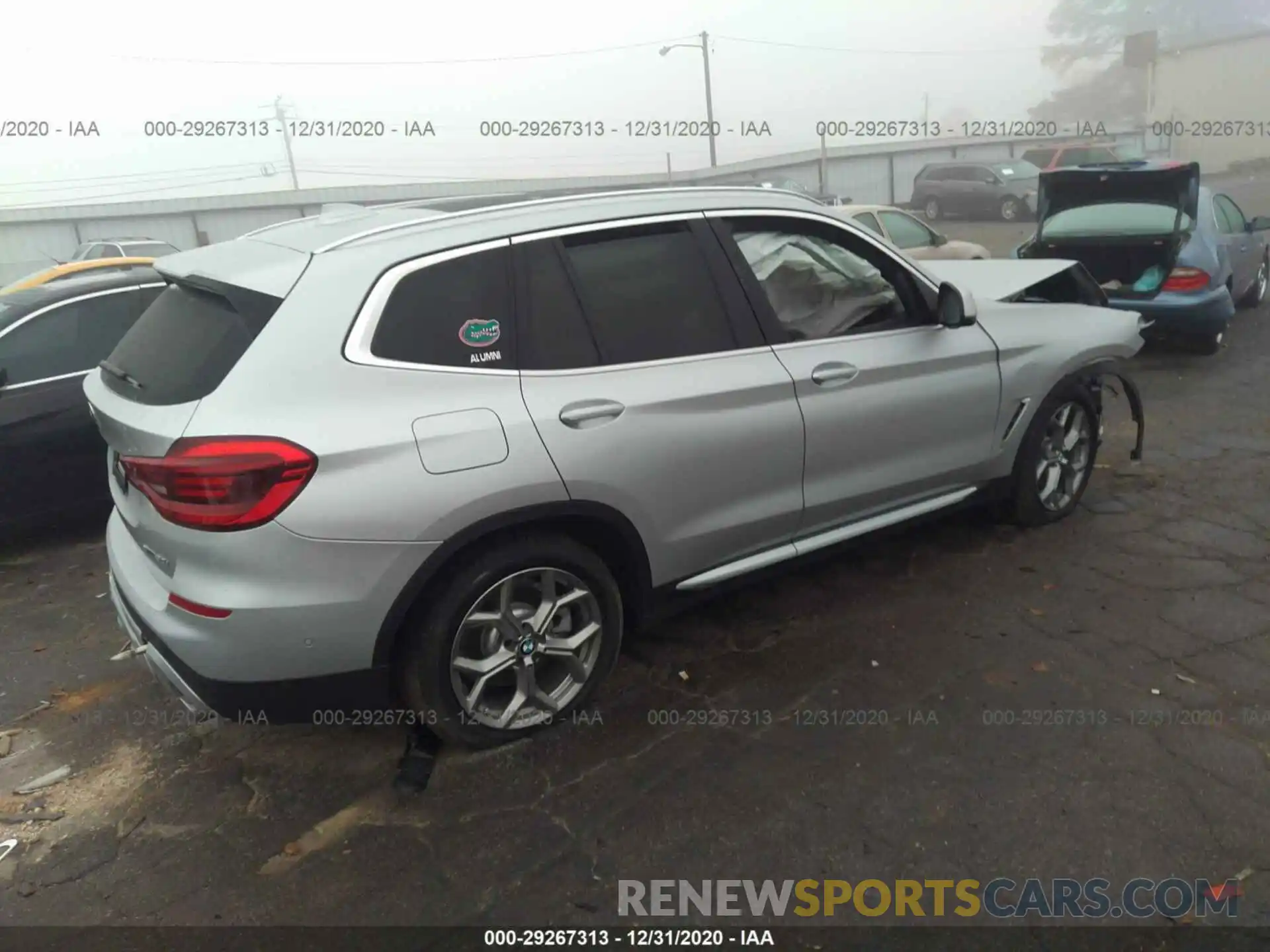 4 Фотография поврежденного автомобиля 5UXTY5C04L9D28392 BMW X3 2020