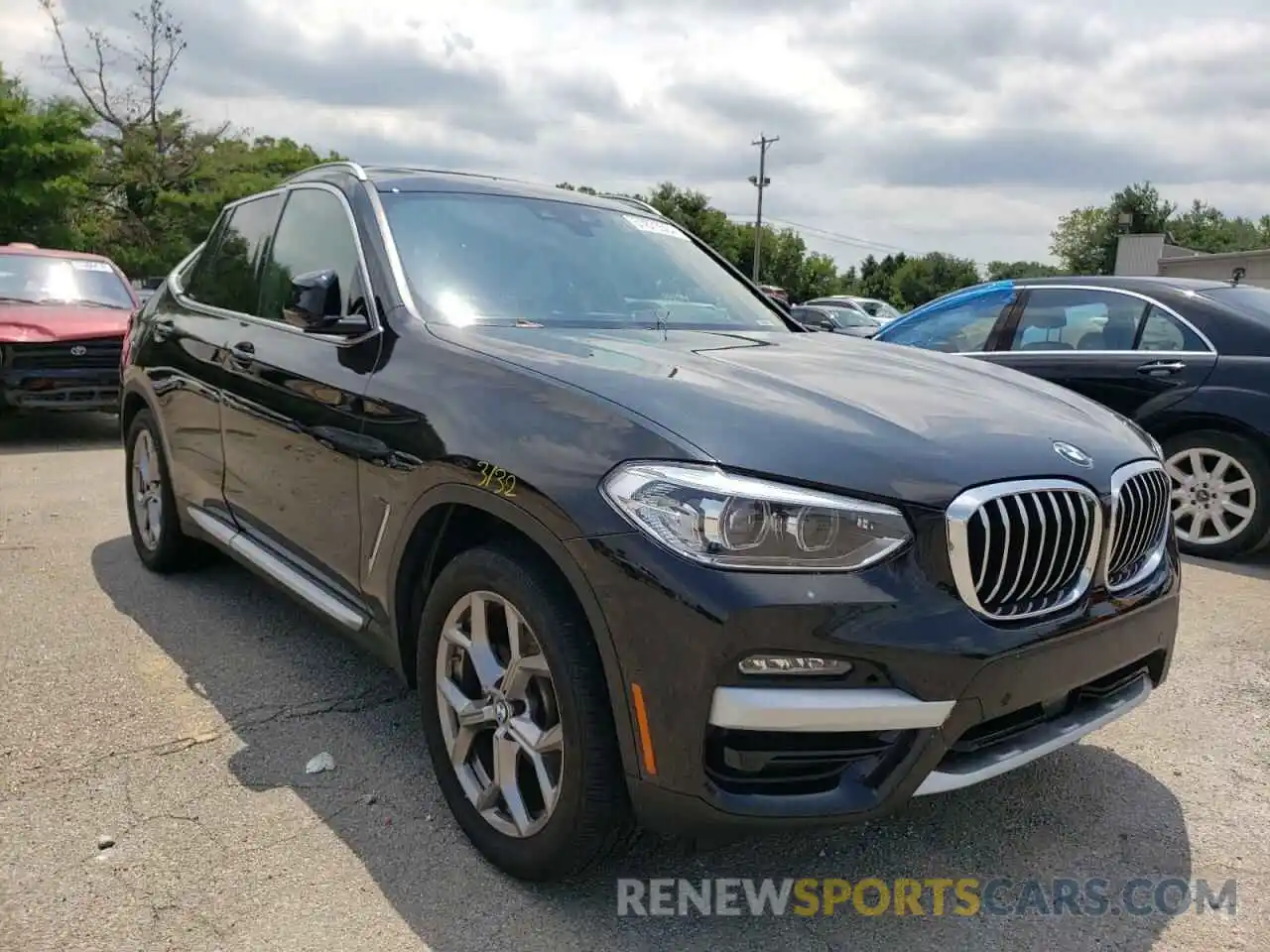 1 Photograph of a damaged car 5UXTY5C04L9D29607 BMW X3 2020