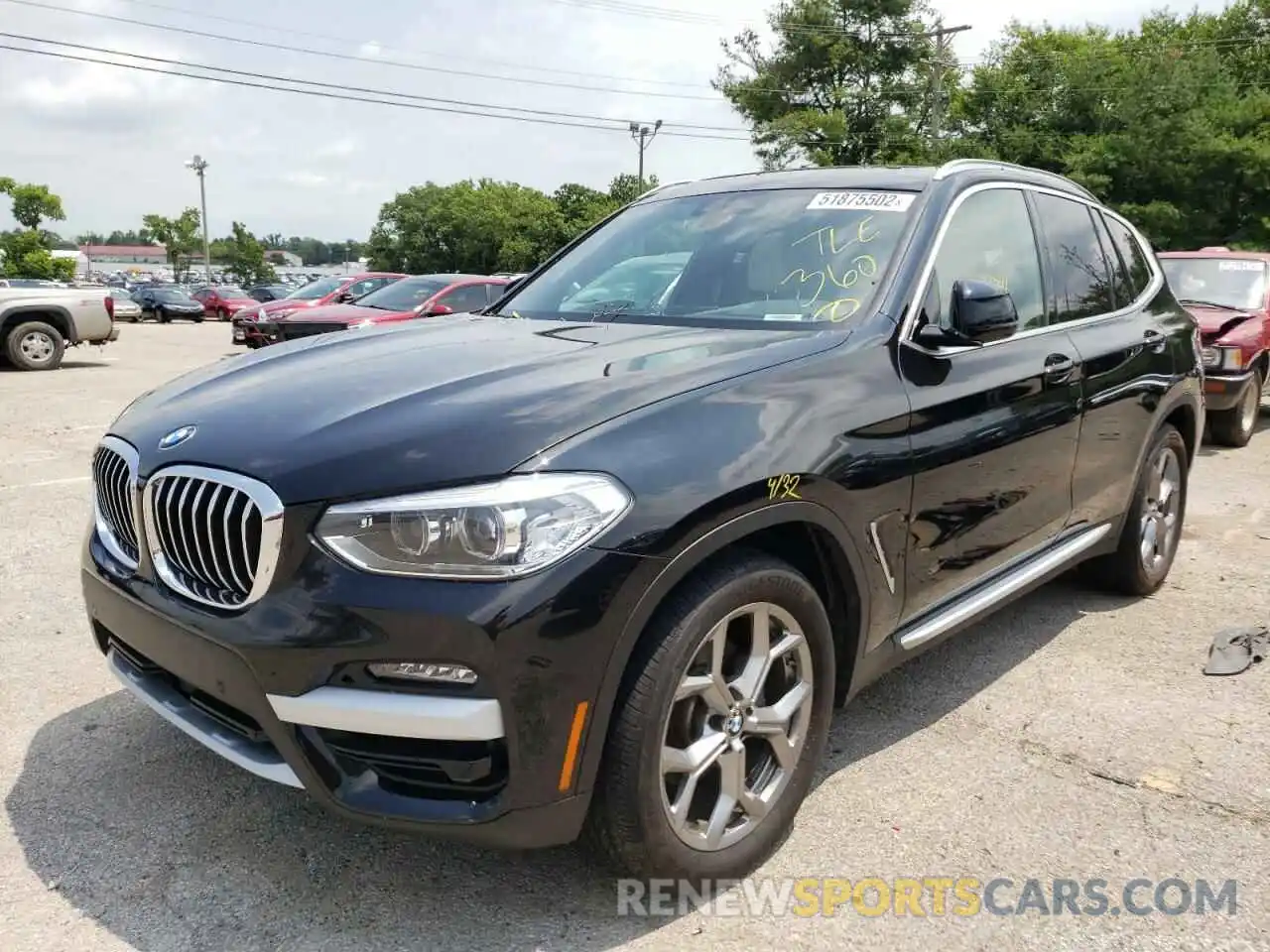 2 Photograph of a damaged car 5UXTY5C04L9D29607 BMW X3 2020