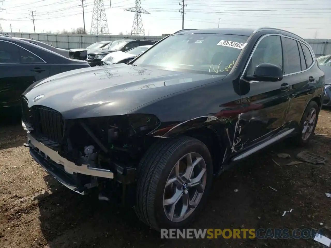 2 Photograph of a damaged car 5UXTY5C04L9D66530 BMW X3 2020