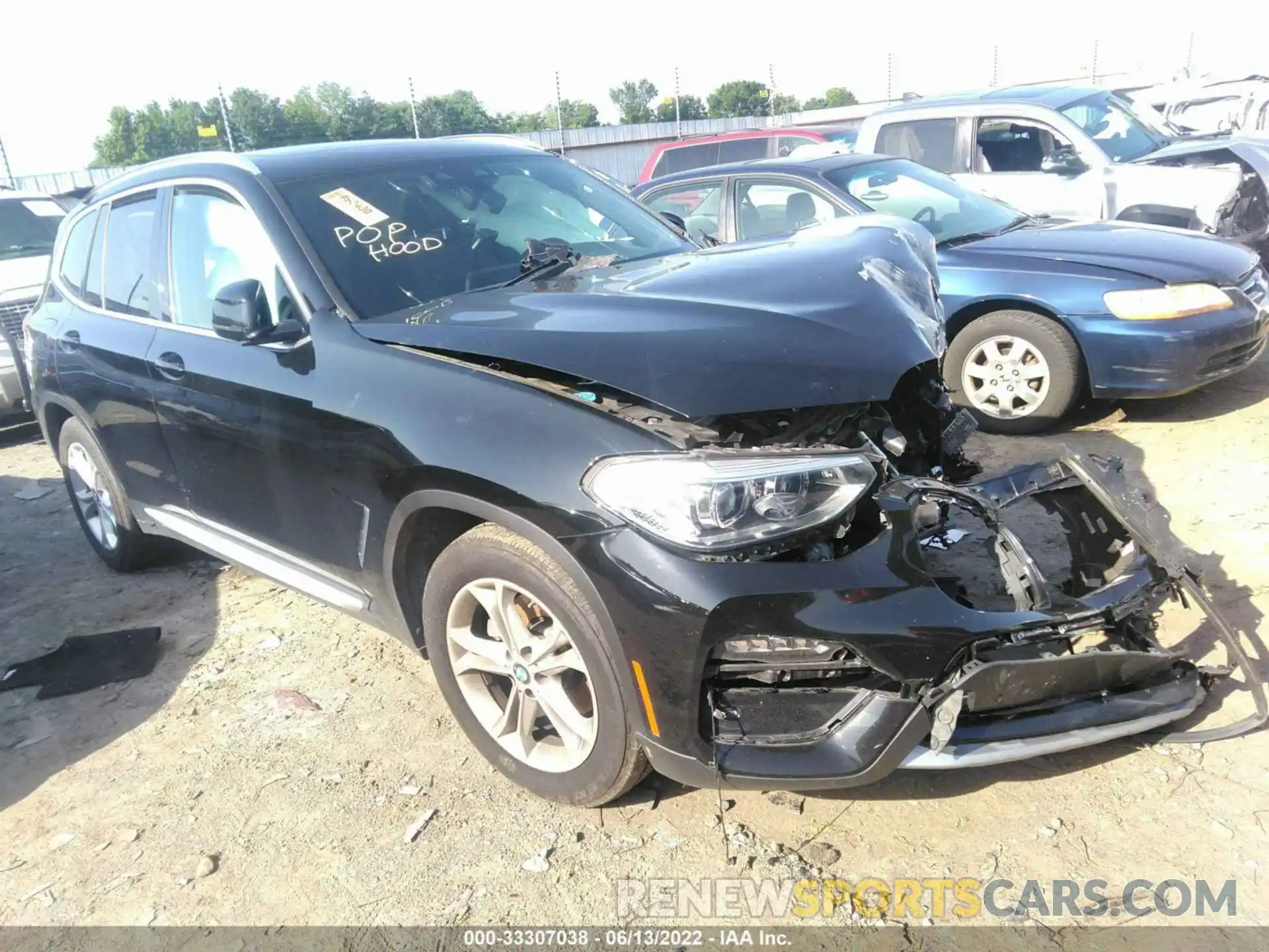 1 Photograph of a damaged car 5UXTY5C04LLT36699 BMW X3 2020