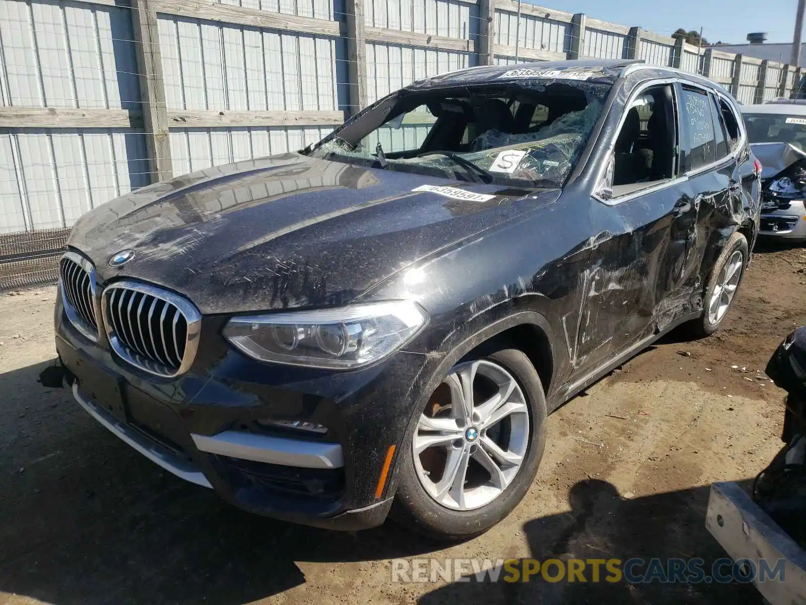 2 Photograph of a damaged car 5UXTY5C05L9B03611 BMW X3 2020