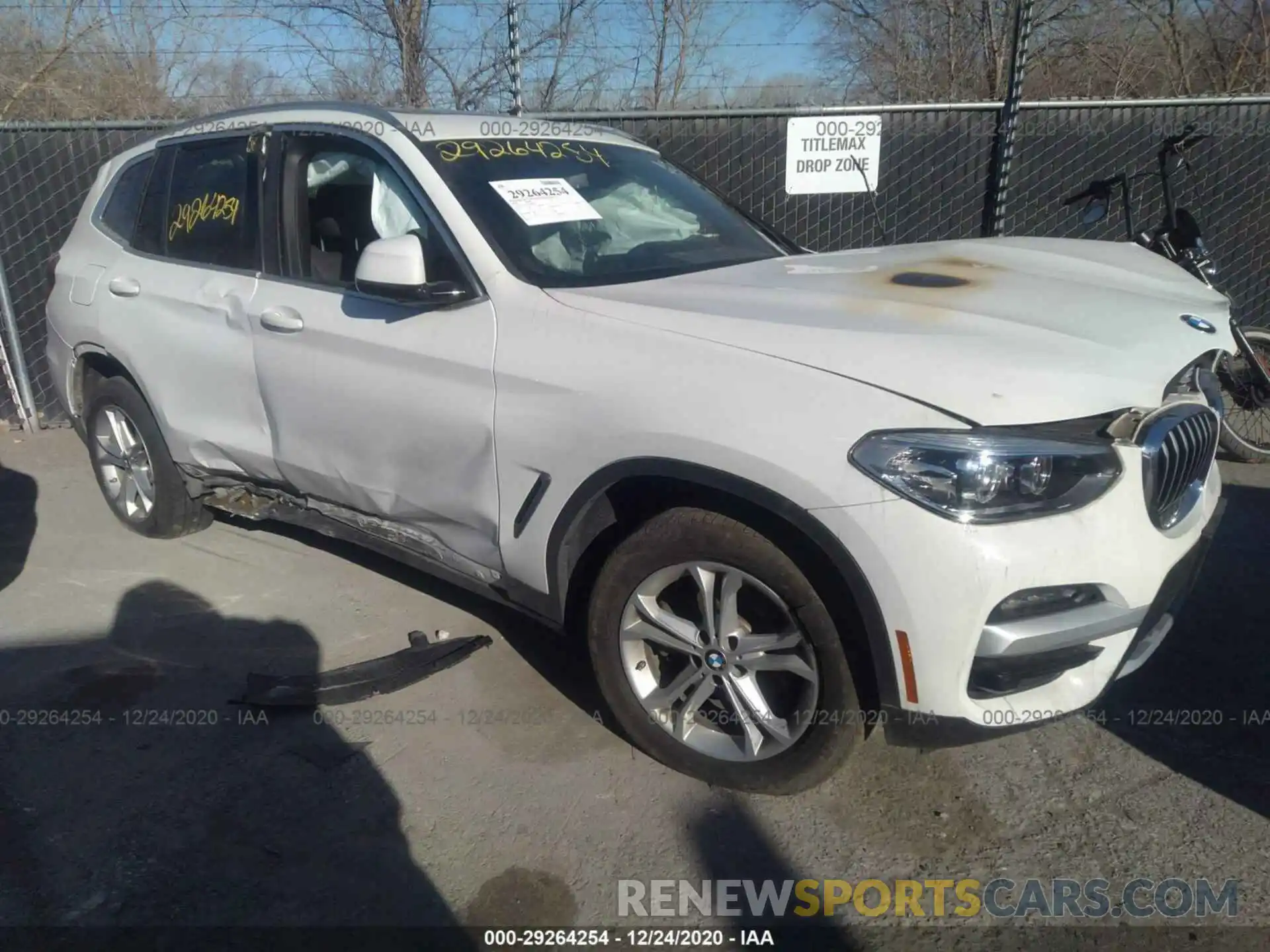 1 Photograph of a damaged car 5UXTY5C05L9B04533 BMW X3 2020