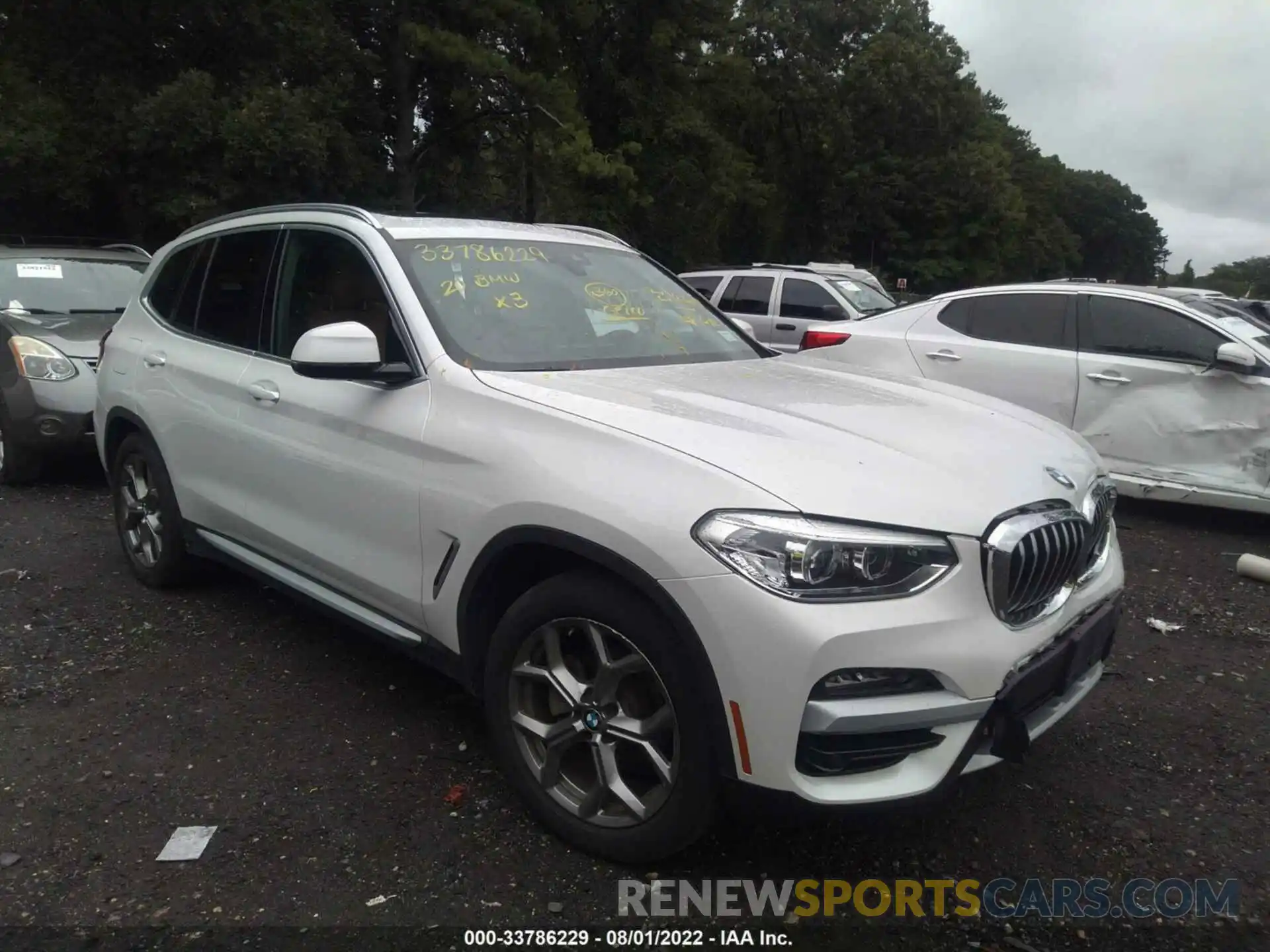 1 Photograph of a damaged car 5UXTY5C05L9B50489 BMW X3 2020