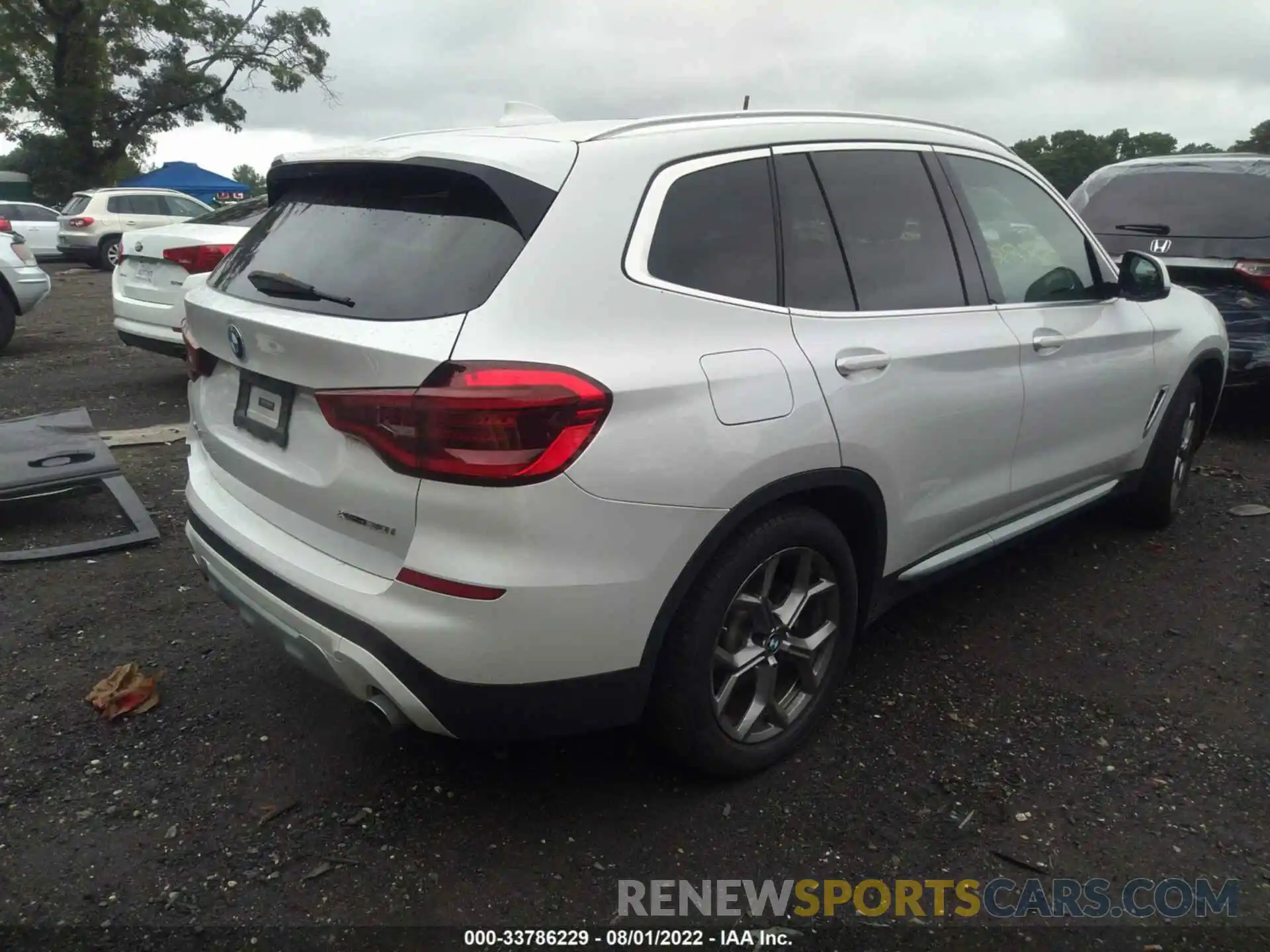 4 Фотография поврежденного автомобиля 5UXTY5C05L9B50489 BMW X3 2020