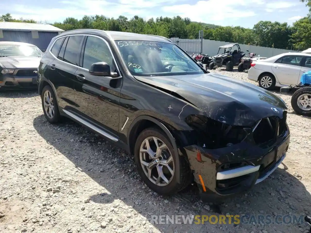 1 Photograph of a damaged car 5UXTY5C05L9B63792 BMW X3 2020